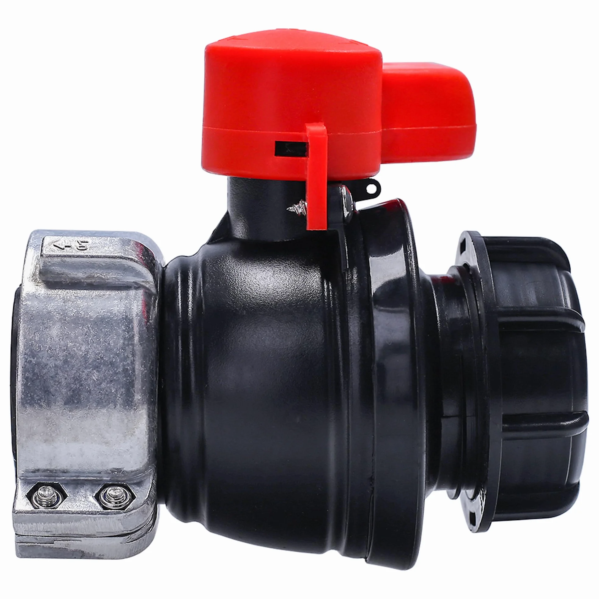 Sillar Zawór Kulowy do Zbiornika 1000L IBC Mauser S60x6, Zawór Spustowy GWS75x6 | Uniwersalny Adapter do Zaworu Beczki, Zawór Zbiornika Ogrodowego, Beczka na Deszczówkę