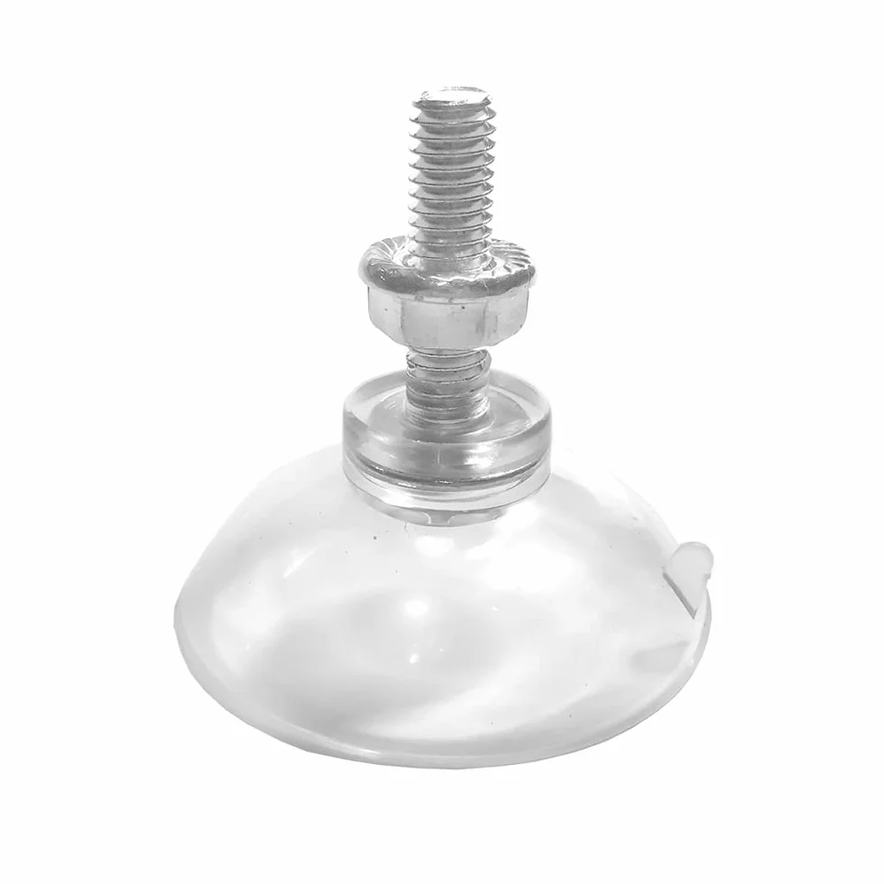 Przyssawka z nakrętką PCW M6 długa śruba 4,4 cm 6 szt. Lock NUT