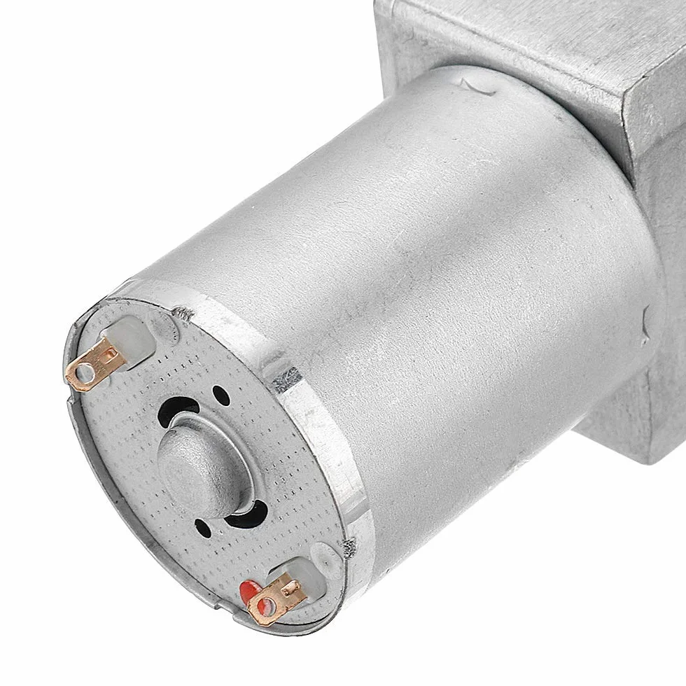 DollaTek JGY-370 DC 12V 150RPM Podwójny wał przekładnia ślimakowa motoreduktor samoblokujący