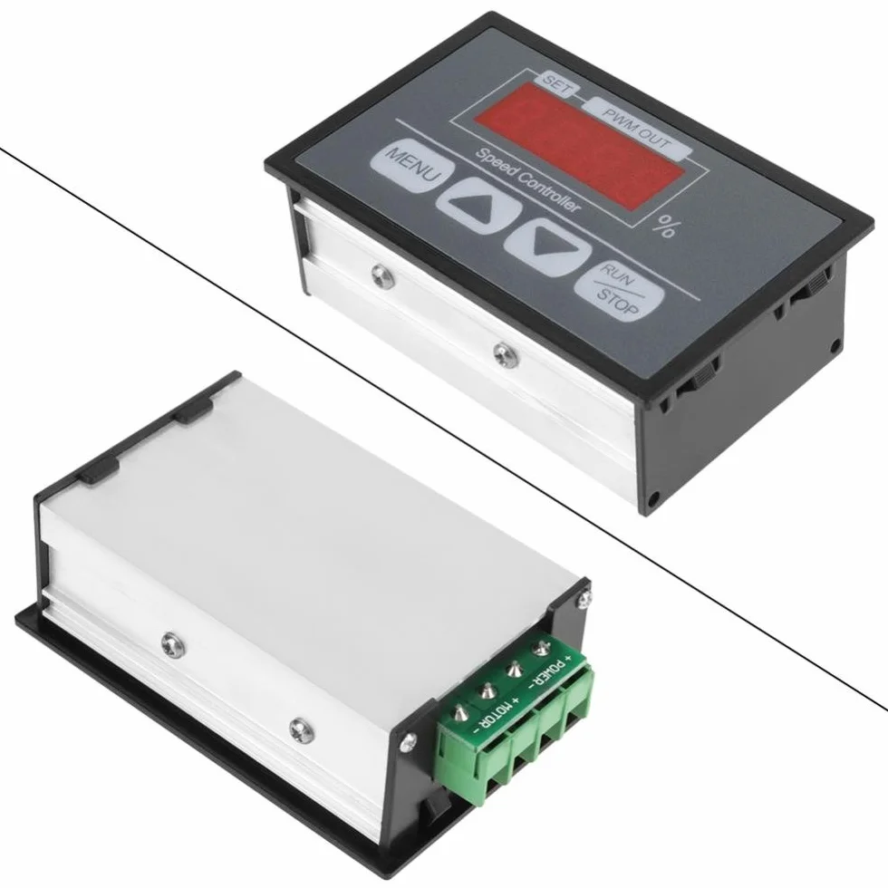 DC 6-60 V PWM regulator prędkości silnika gubernator cyfrowy wyświetlacz obrotomierz procent uruchamianie i zatrzymywanie regulator regulatora wolnej zmiennej prędkości