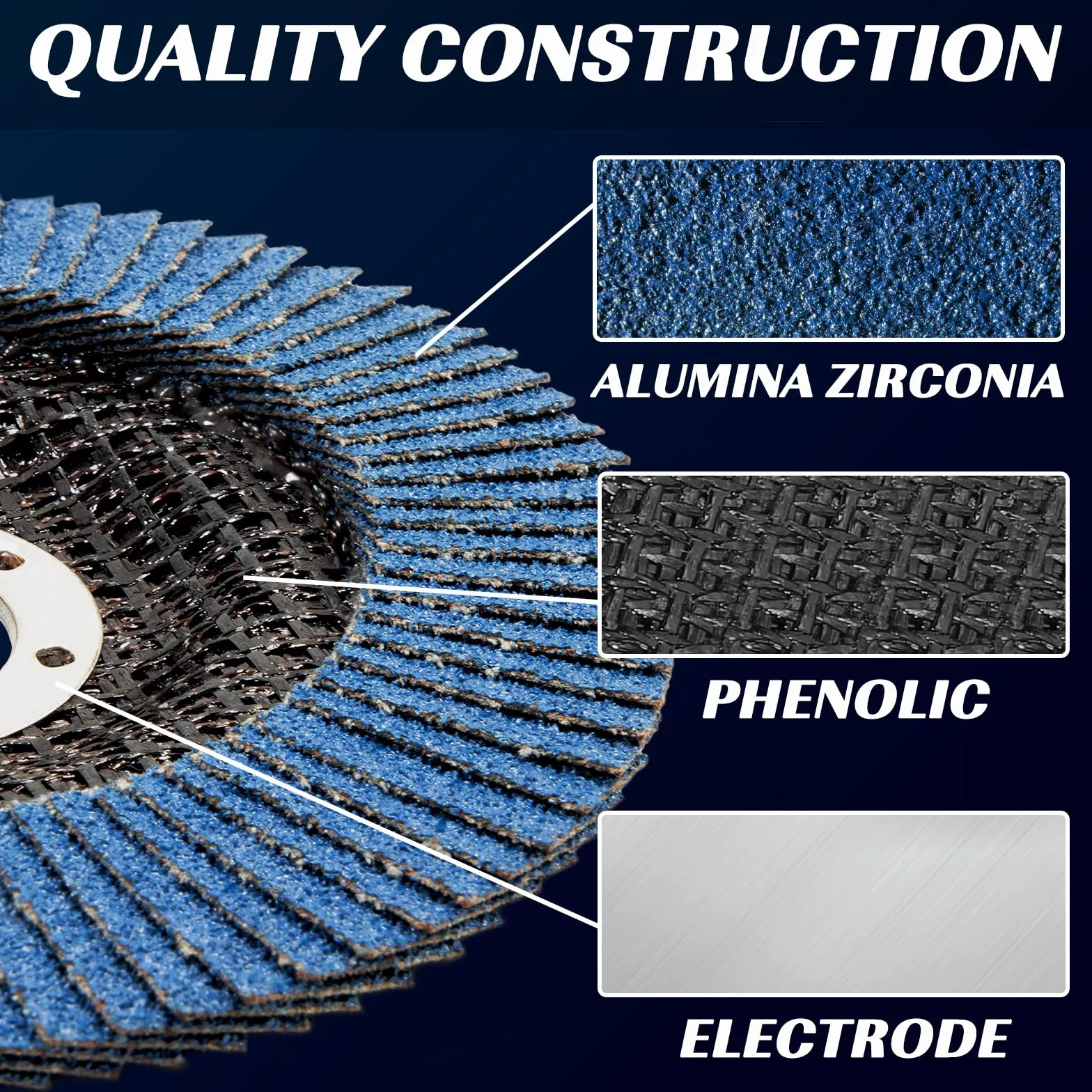 Tarcze szlifierskie 125mm do szlifierki kątowej na metal i drewno, tarcza wachlarzowa, ziarnistość 40/60/80/120, tarcze lamelowe, tarcza szlifierska do mopa, 22 szt
