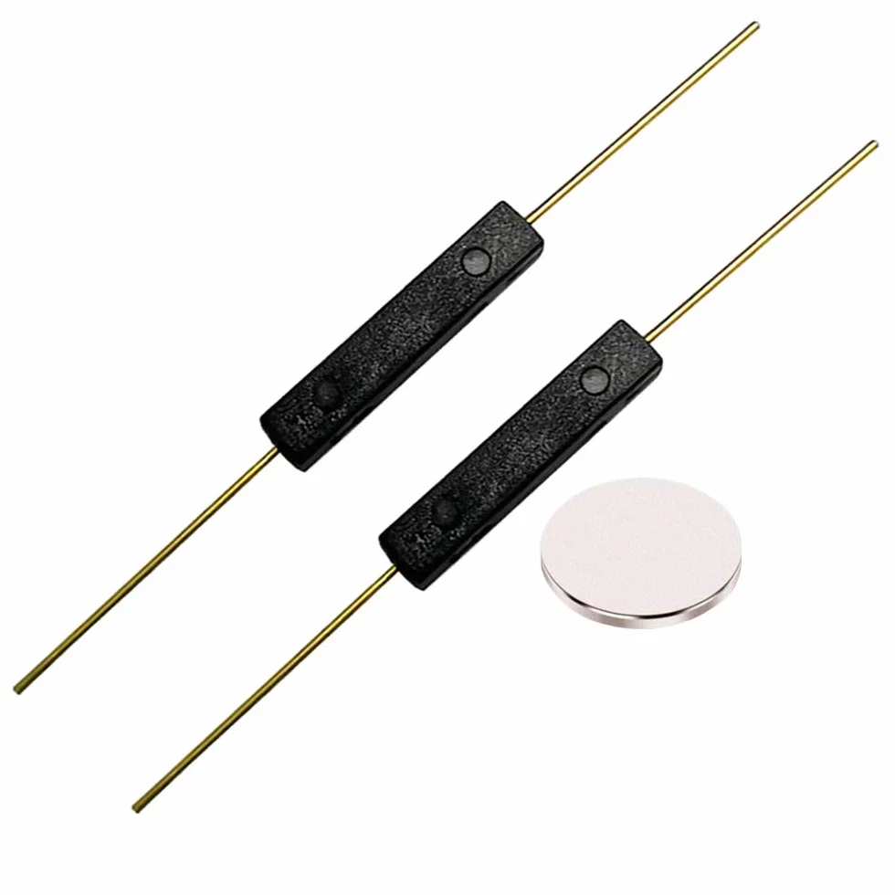 20 szt. Premium GPS-14 A przełącznik Reed, 2,5 x 14 mm styk, magnetyczny przełącznik indukcyjny, styk Reedstyk zwierny (N/O), magnetyczne sterowanie