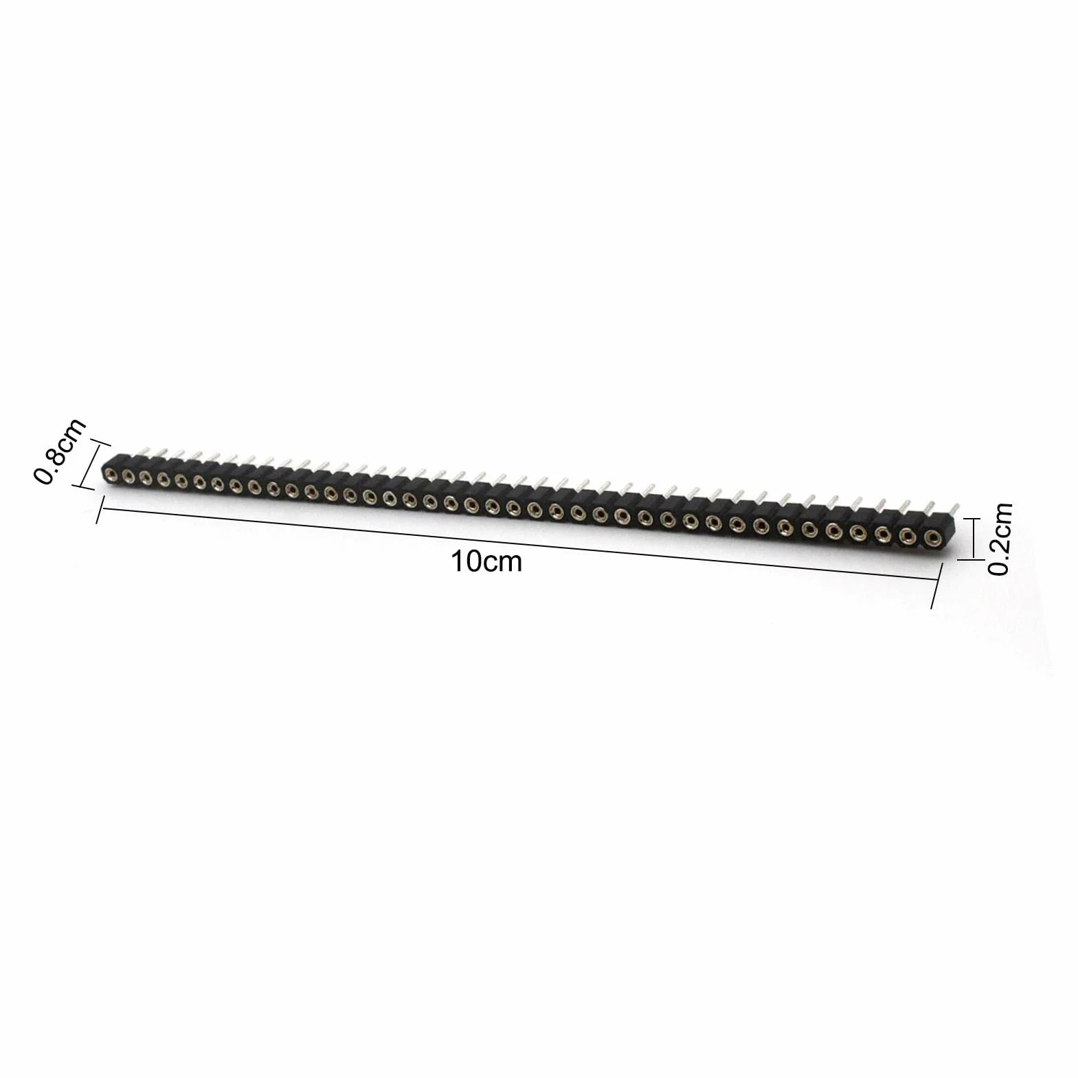 Nikou 5 sztuk 2.54mm Round Hole Header 40Pin Socket Connector do płytek drukowanych