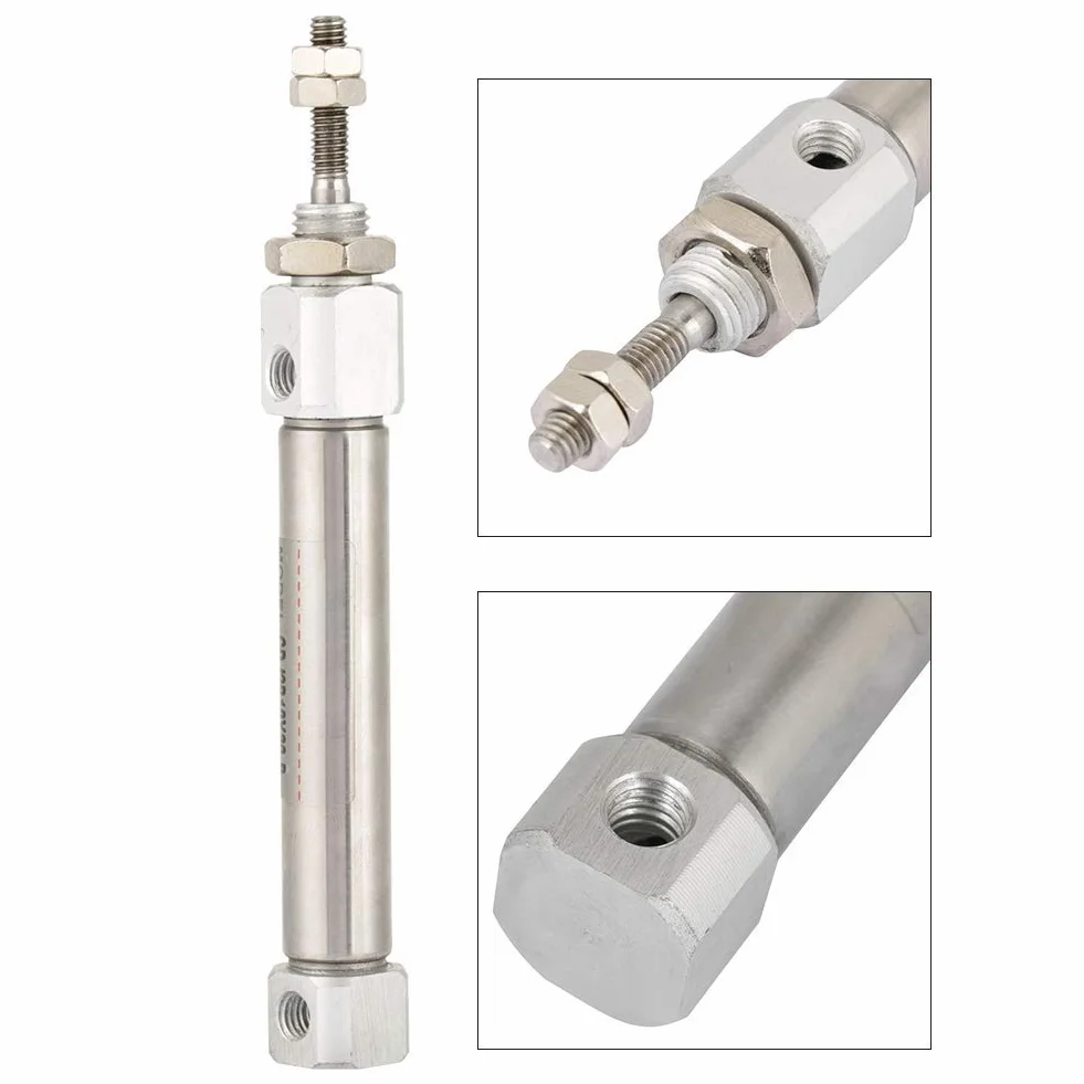 Siłownik pneumatyczny CDJ2B10-30B dwustronnego działania 10mm 30mm stal nierdzewna
