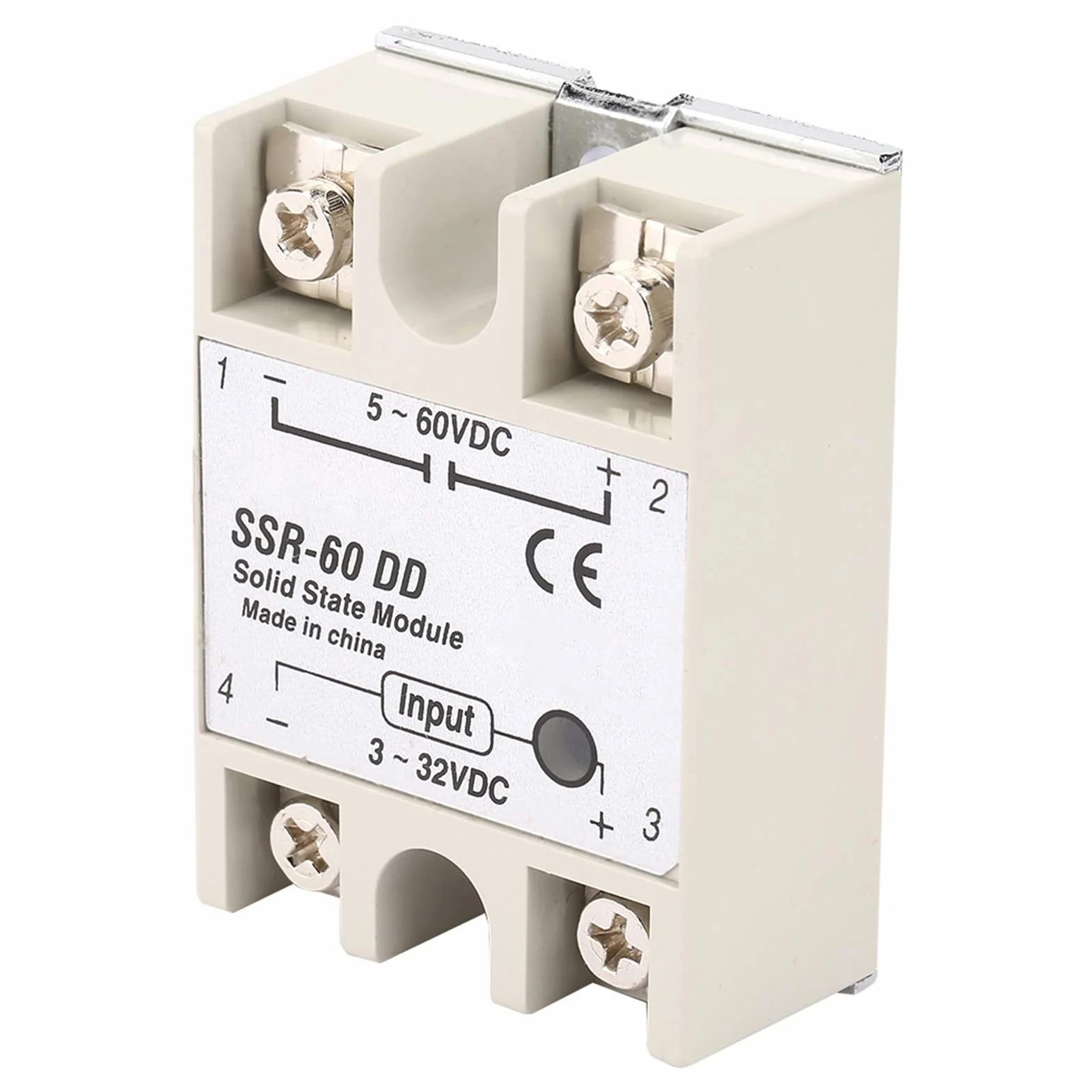 Solid State Relay, 60 A Solid State Relay Solid State Relay Przekaźnik półprzewodnikowy Jednofazowy, DCDC Solid State Relay SSR60DD 60 A 332 V DC 5200 V DC SSR