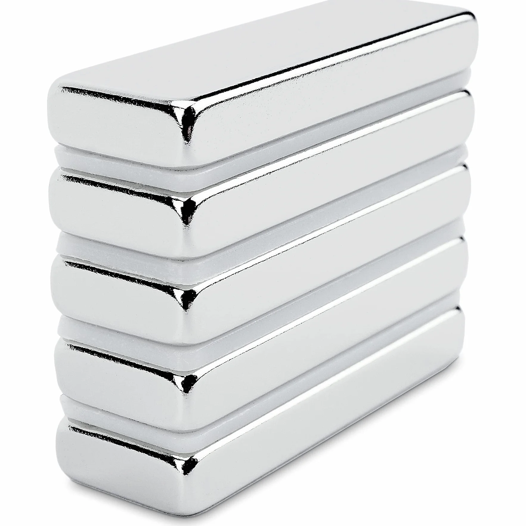 Sensei 5 sztuk Magnes neodymowy prostokątny 30x10x4 mm, bardzo mocne magnesy neodymowe sztabkowe 5,4 kg udźwigu