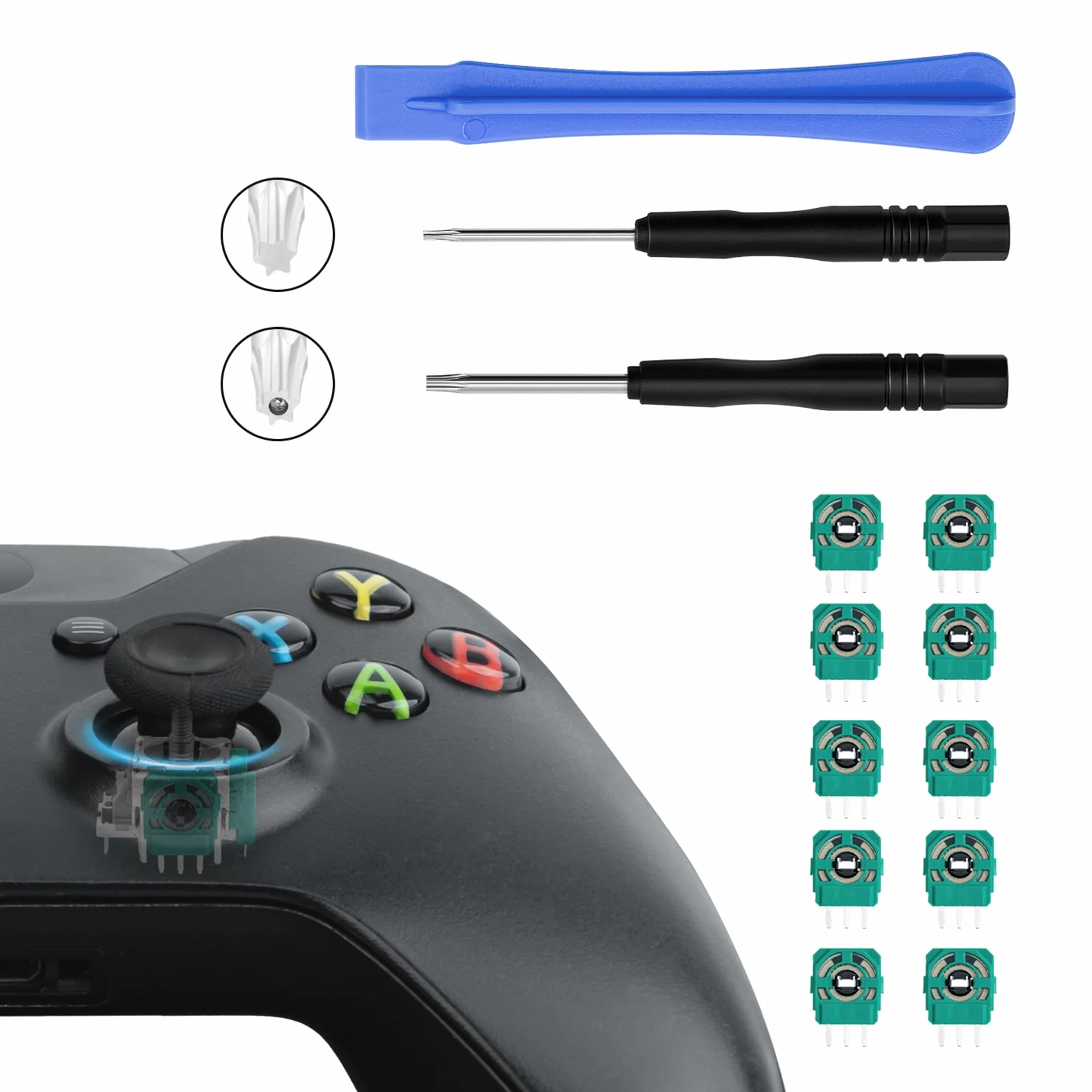 Mcbazel 10K Zapasowy czujnik potencjometru Trimmer dla kontrolera Xbox Series X/S, Xbox One, Xbox One X/S, Xbox Elite