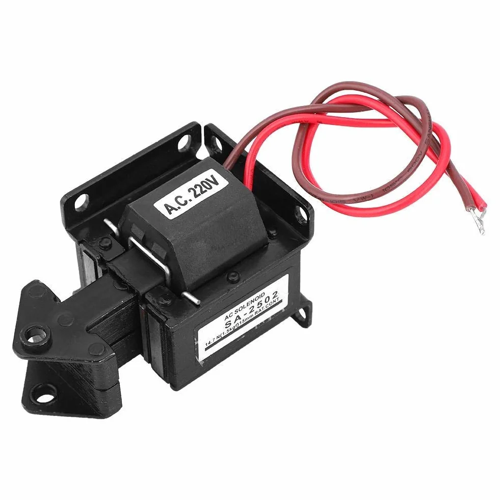 Elektromagnes AC 220 V 14,7 N 15 mm skok do automatyzacji przemysłowej
