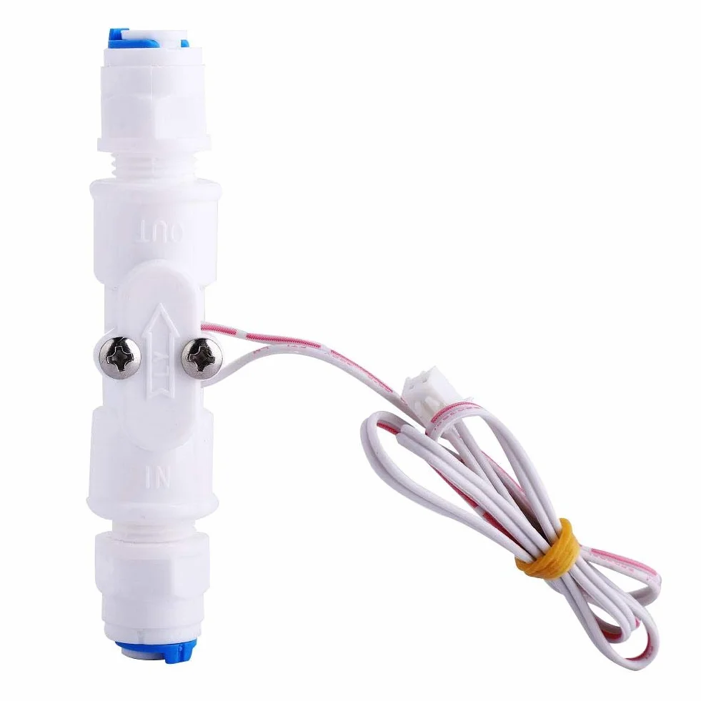 Jadeshay Przełącznik przepływu wody zdrowy, precyzyjny czujnik przepływu wody PE przełącznik wody G1/4