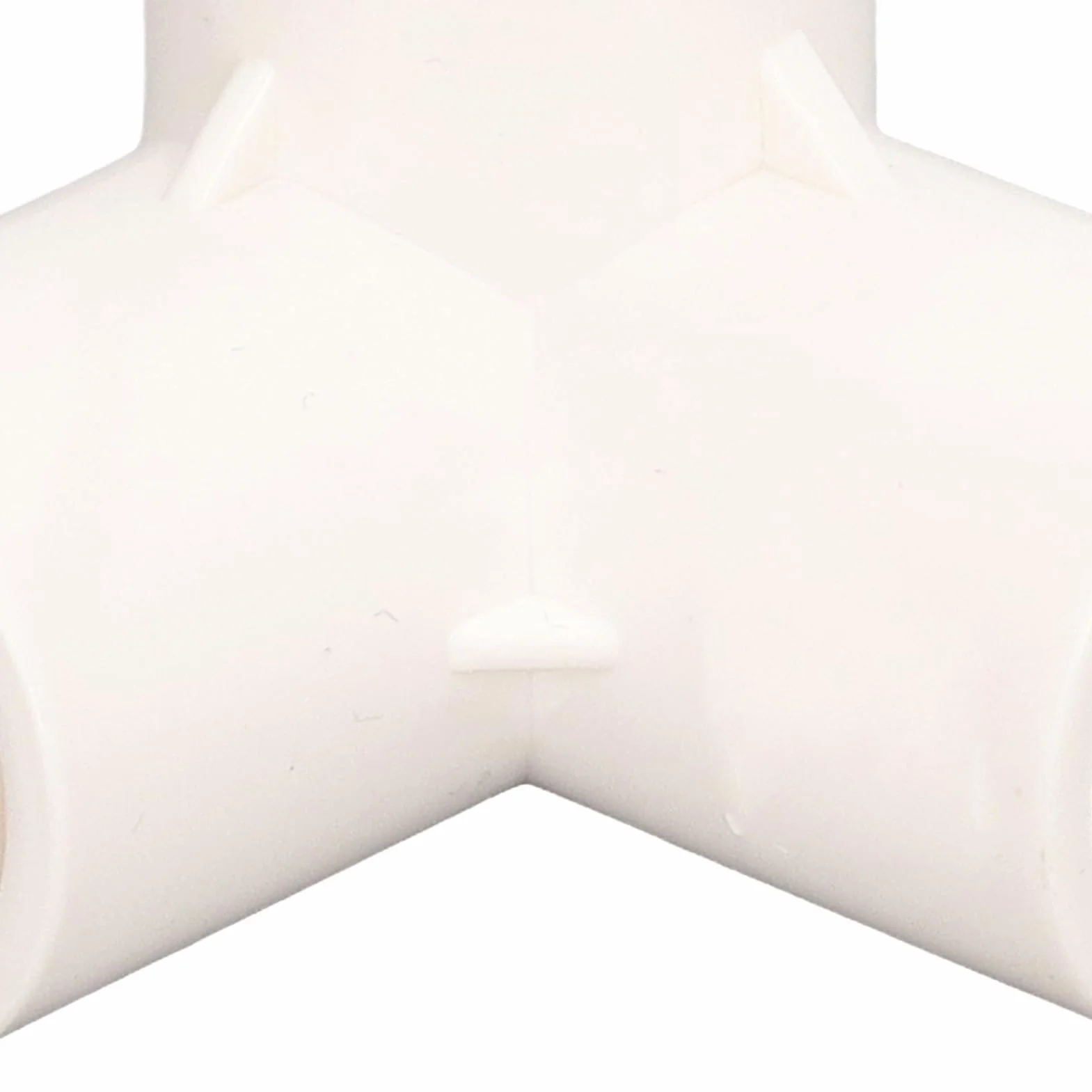 3 Way PVC Pipe Fittings | 10PCS 25mm Tee Elbow Connector | 90 Degree Corner Fitting for Furniture/Greenhouse/Water Pipes | Sturdy Plastic (White)