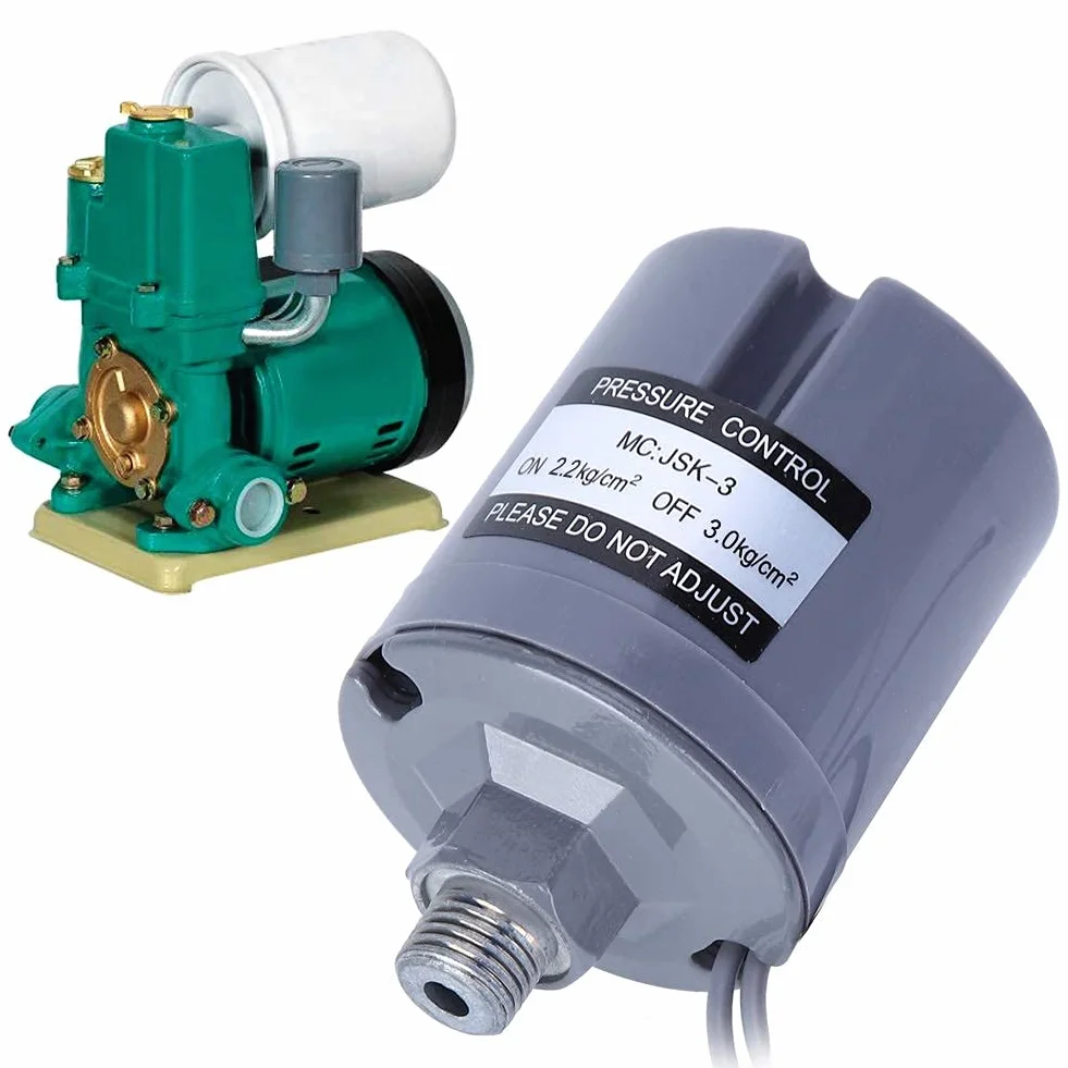 Przełącznik Ciśnienia Wody Regulator Ciśnienia Pompy Wodnej Sterownik Elektroniczny 220 V do Automatycznej Pompy Wspomagającej (2,2-3,0 kg)