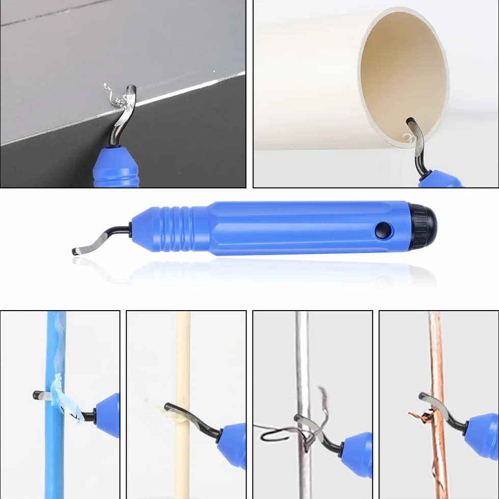 Flintronic Uniwersalne narzędzie do usuwania zadziorów 360° z 10 ostrzami do drukarki 3D, tworzywo sztuczne, aluminium, stal nierdzewna