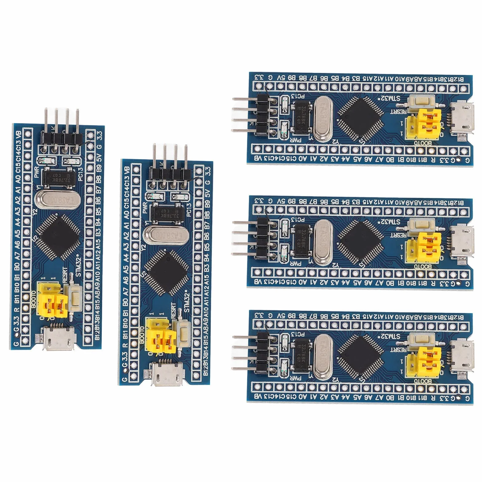 5 Sztuk F103C8T6 Płyta Rozwojowa z USB i GPIO - Moduł Mikrokontrolera dla Projektów Wbudowanych, Programowanie STM