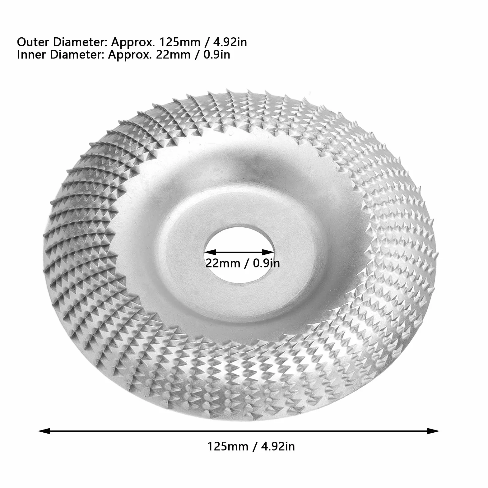 Tarcza szlifierska do drewna 125 mm stal węglowa