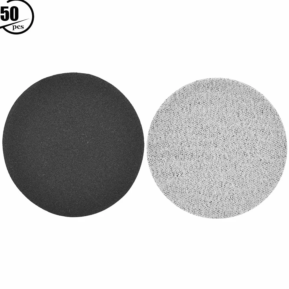 50 stücke 75mm Sander Disc Haken und Schleifen Schleifen Polieren Schleifpapier Pads(400#)