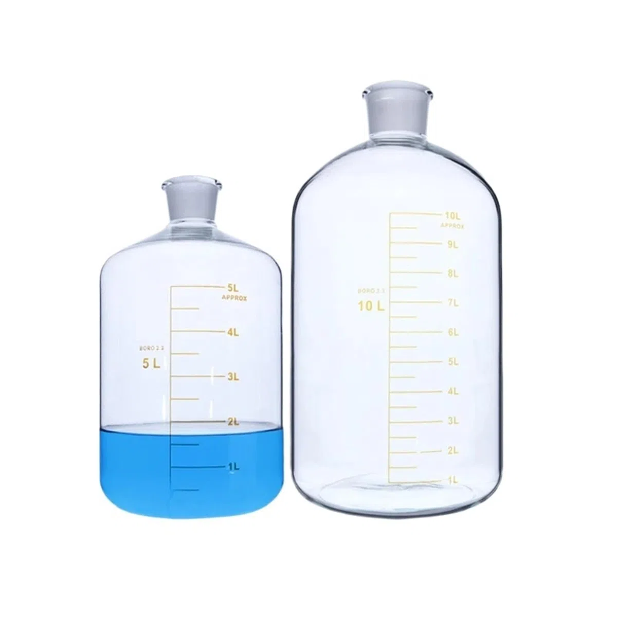Szklana butelka na odczynniki, Grubościenna butelka z odczynnikiem do surowicy z wysoko borokrzemianowego szkła 2500-60000 ml(2500ml)