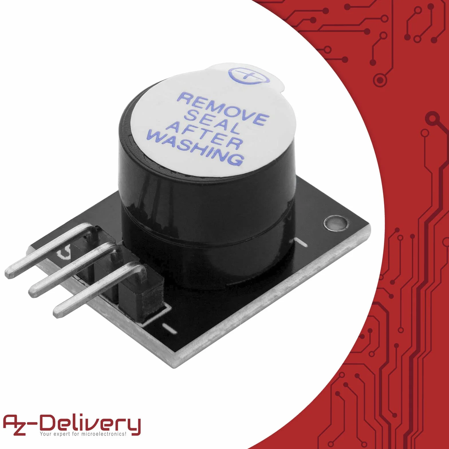 AZDelivery 3 x KY-012 aktywny piezo buzzer czujnik alarmu moduł kompatybilny z Arduino w tym eBook!
