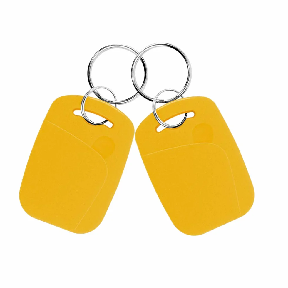 Dual Frequency RFID brelok 125 kHz 13,56 MHz wielofunkcyjny kompozytowy UID wielokrotnego użytku żółty