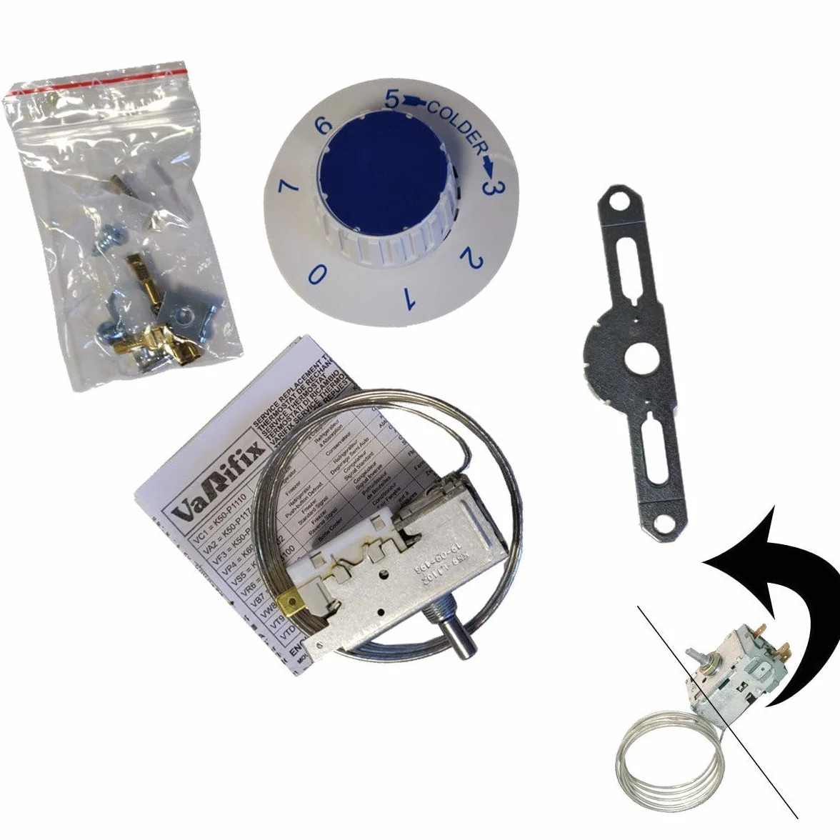 Thermostat VT9 (K59-L1102 alternatywa), kapilarny 1200 mm