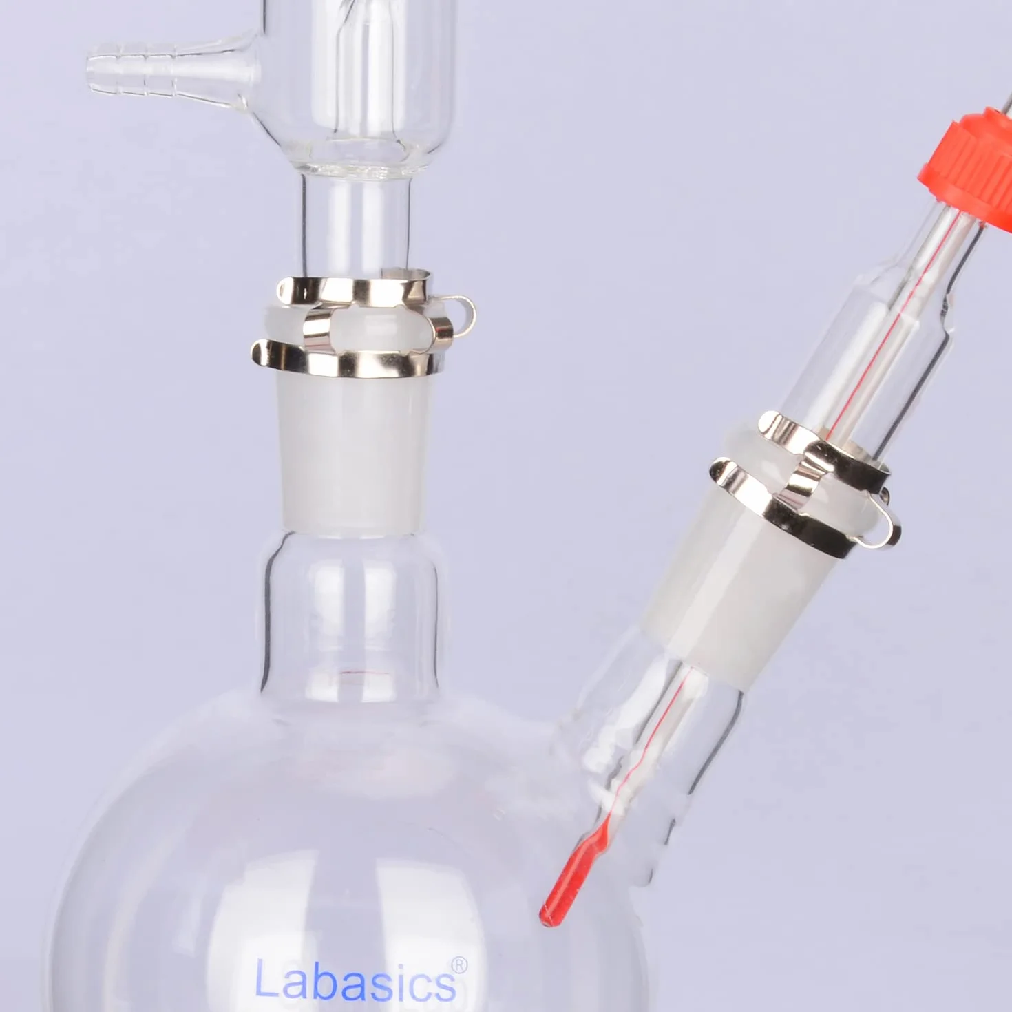 Labasics Keck metalowy zacisk zaciskowy 14 mm 5 sztuk 14/20 akcesoria laboratoryjne