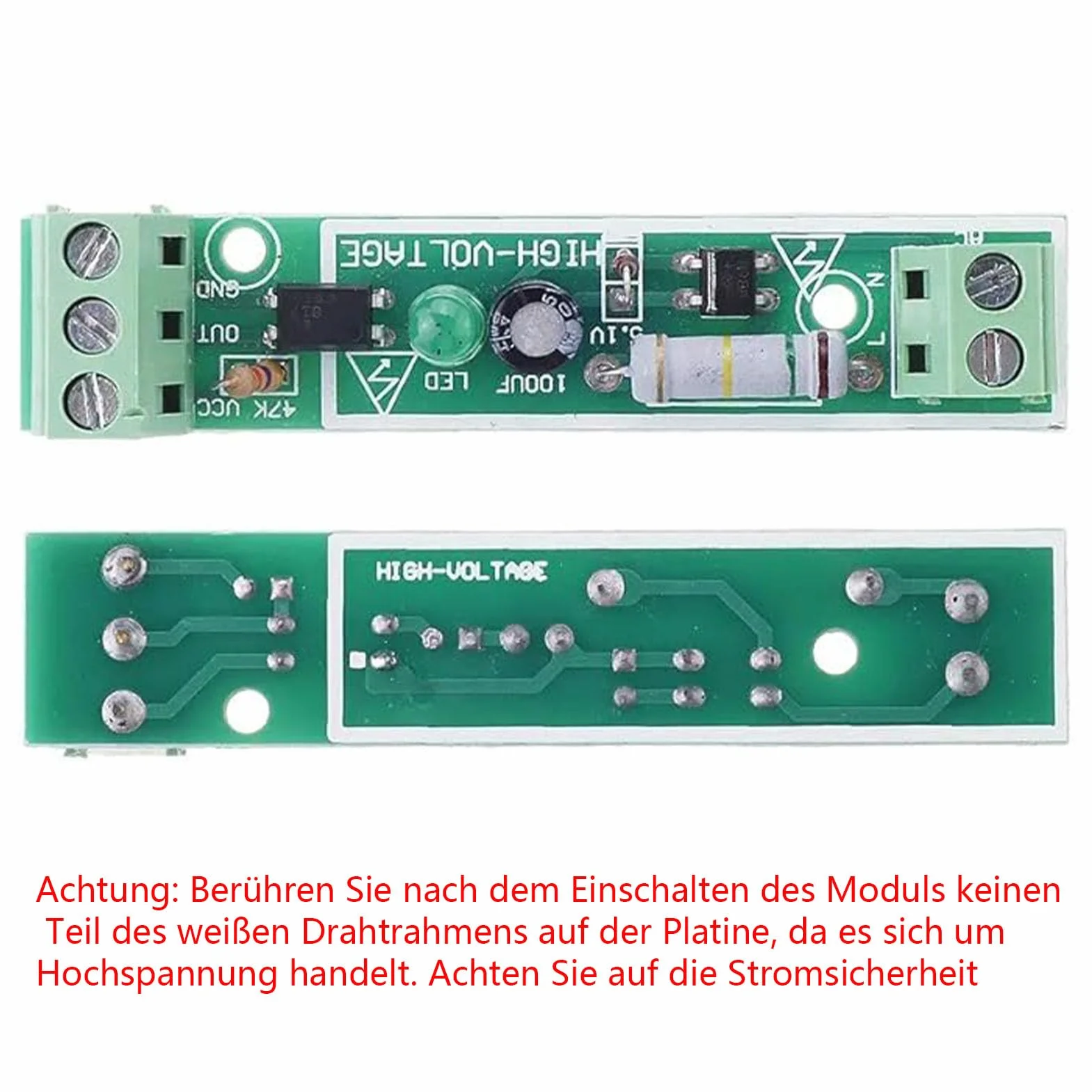 5 szt. 1-kanałowy 220 V AC moduł transoptyczny / 220 V transoptor izolacja mikrokontrolera/wykrywanie obecności napięcia 220 V / może być podłączony do PLC, wyjście poziomu TTL