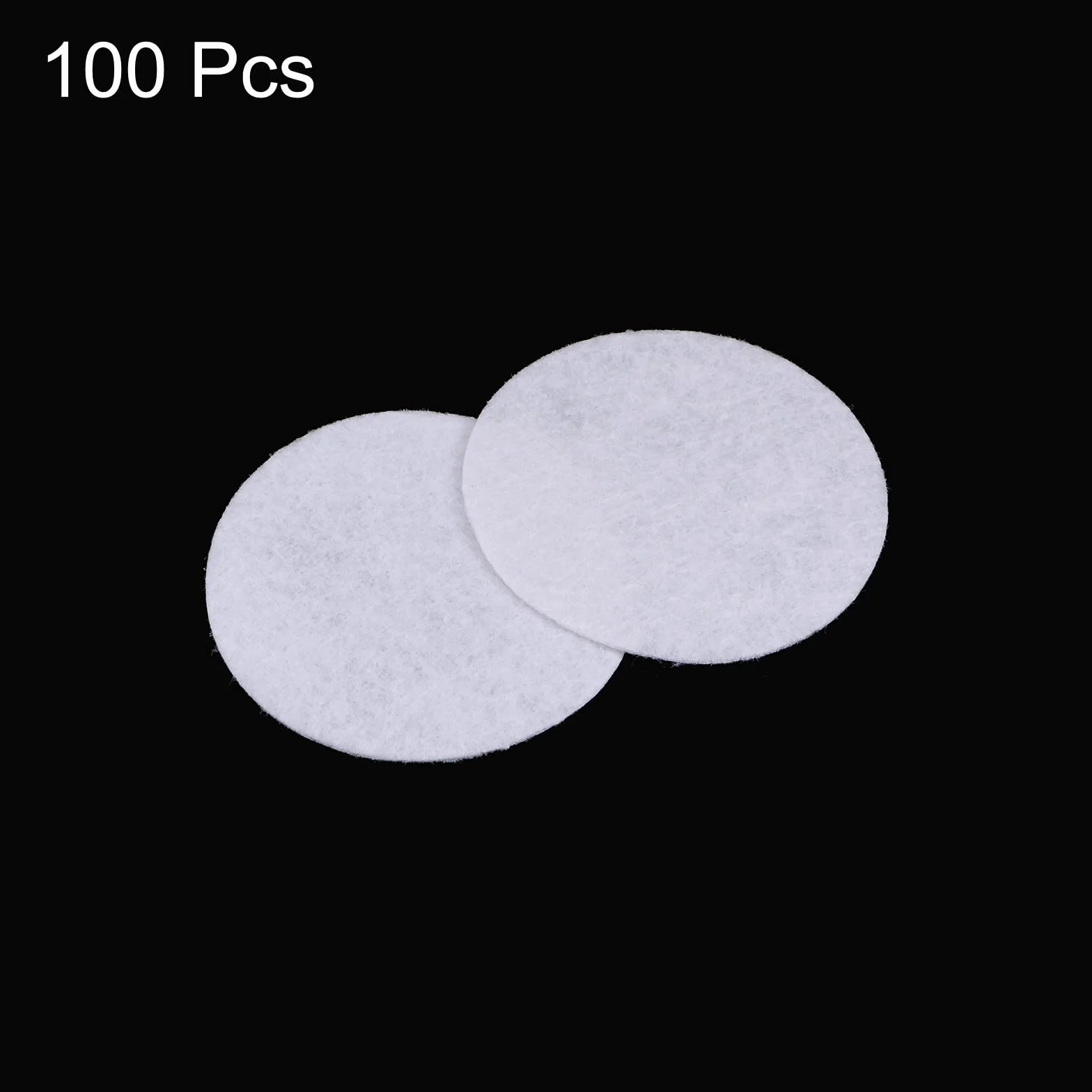 sourcing map 100 szt. okrągłe filcowe koła 50 mm 2" rzemiosło podkładki filcowe włóknina poduszka filcowa biała