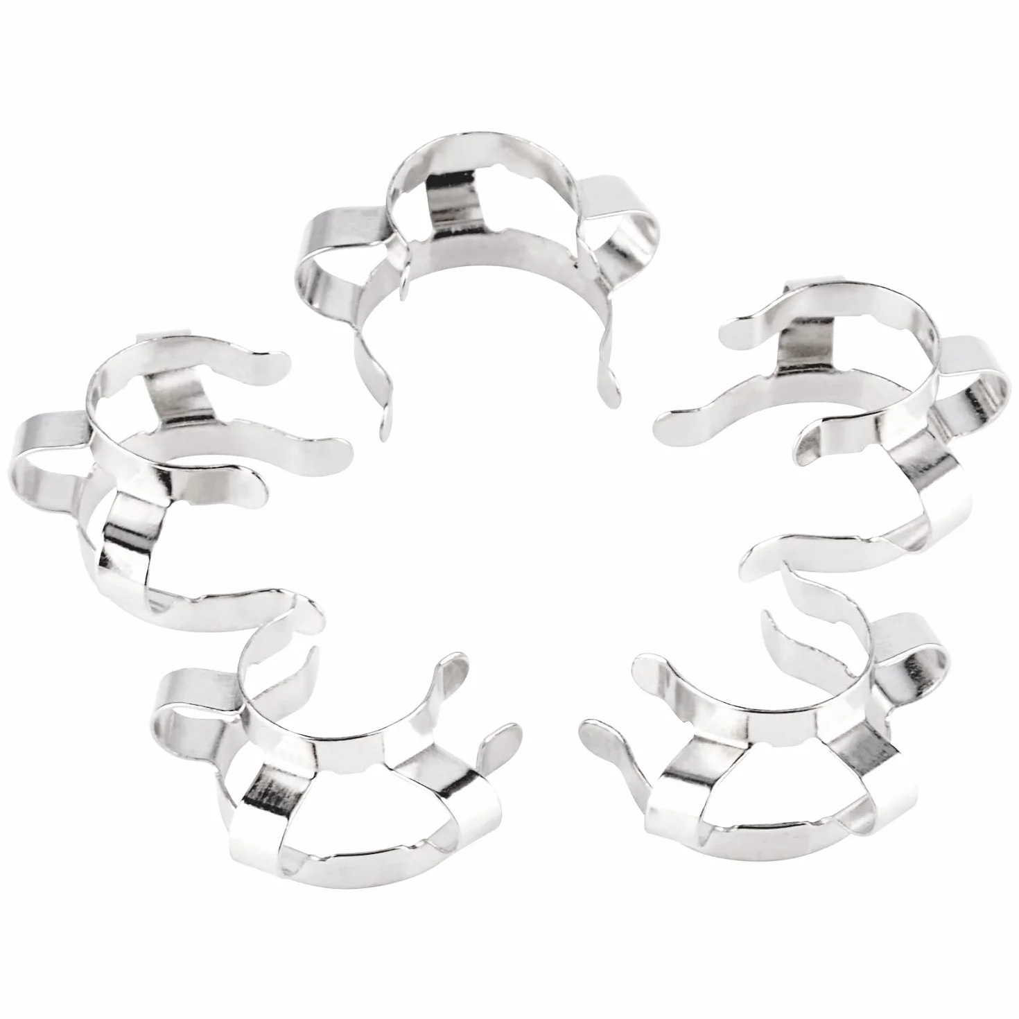 Labasics Keck metalowy zacisk zaciskowy 14 mm 5 sztuk 14/20 akcesoria laboratoryjne