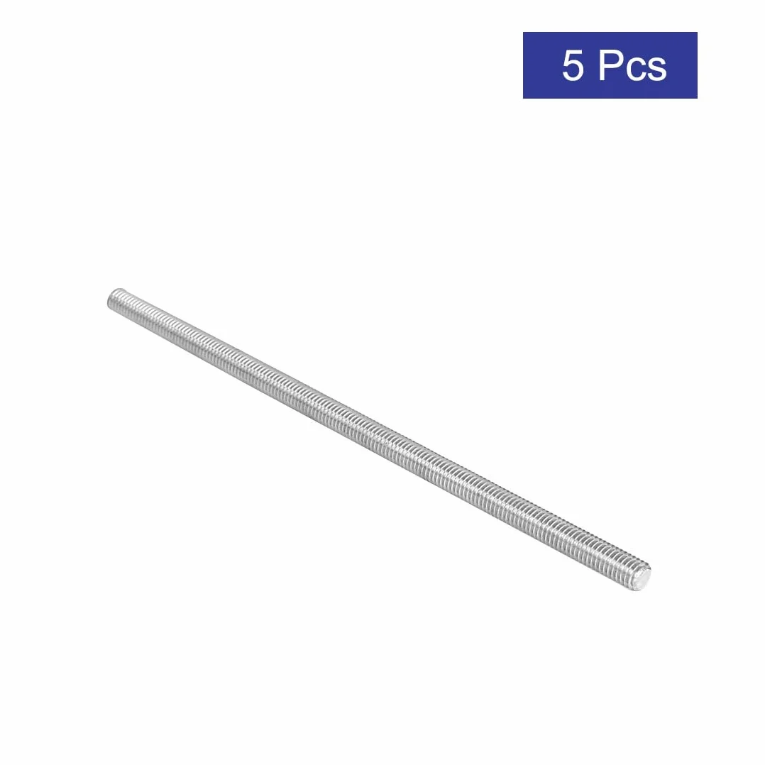 sourcingmap M6 x 160 mm stal nierdzewna 304 pręty gwintowane 5 szt.