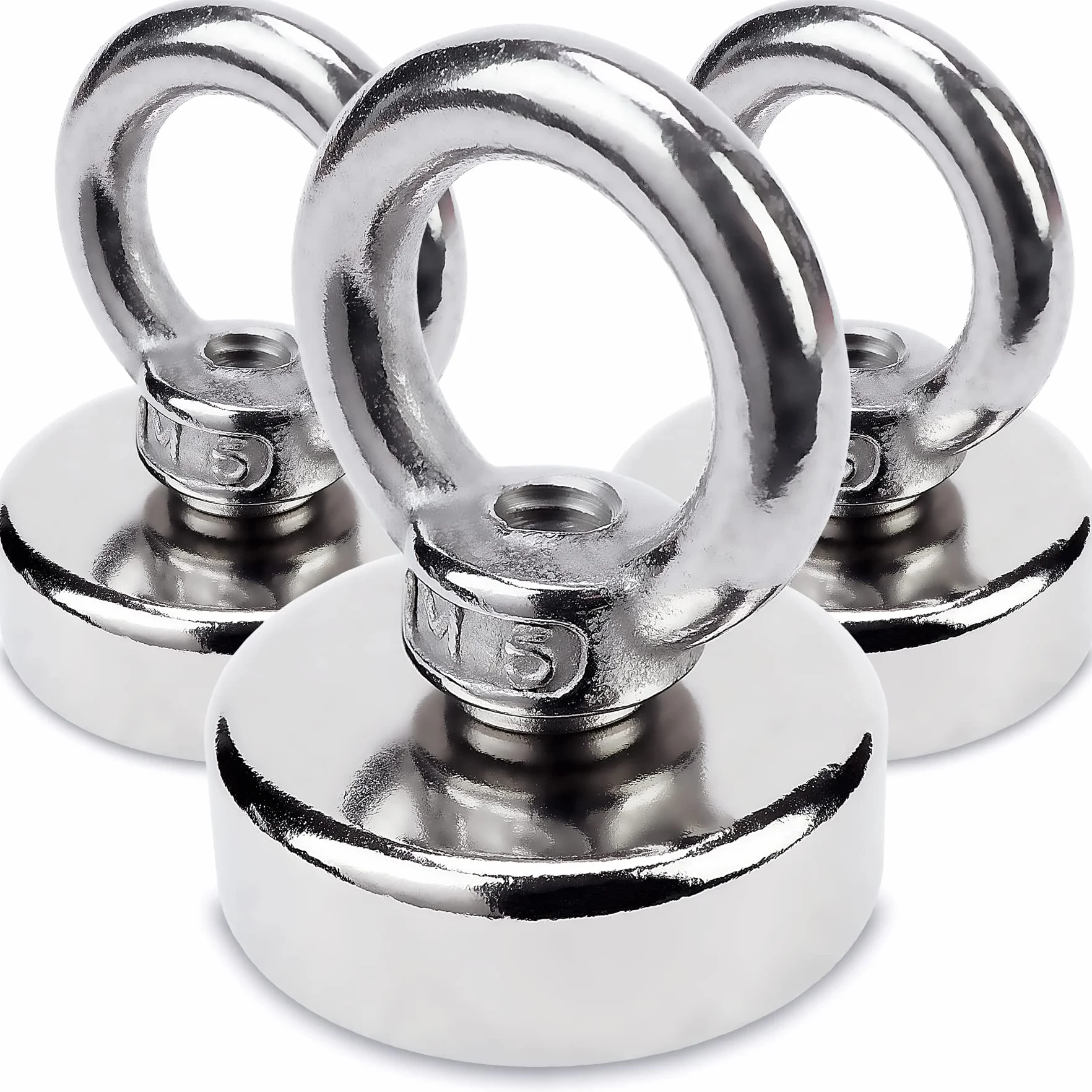 Sensei Magnes neodymowy oczkowy Ø25 x H32 mm 20 kg udźwigu stalowy