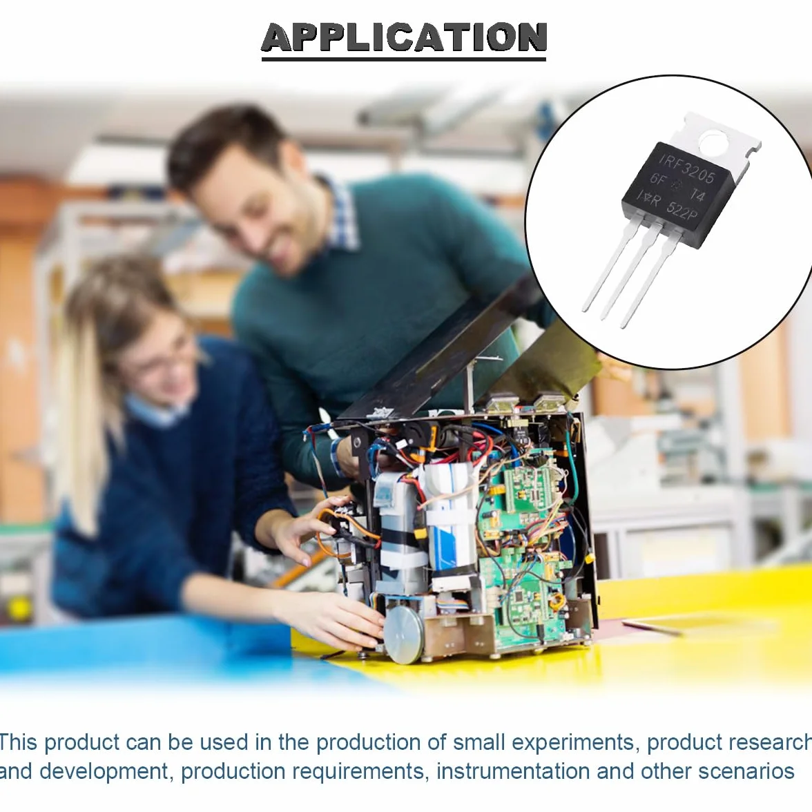 IRF3205 Tranzystor MOSFET 55V 110A TO-220 kanał mocy z radiatorem zestaw 20 sztuk