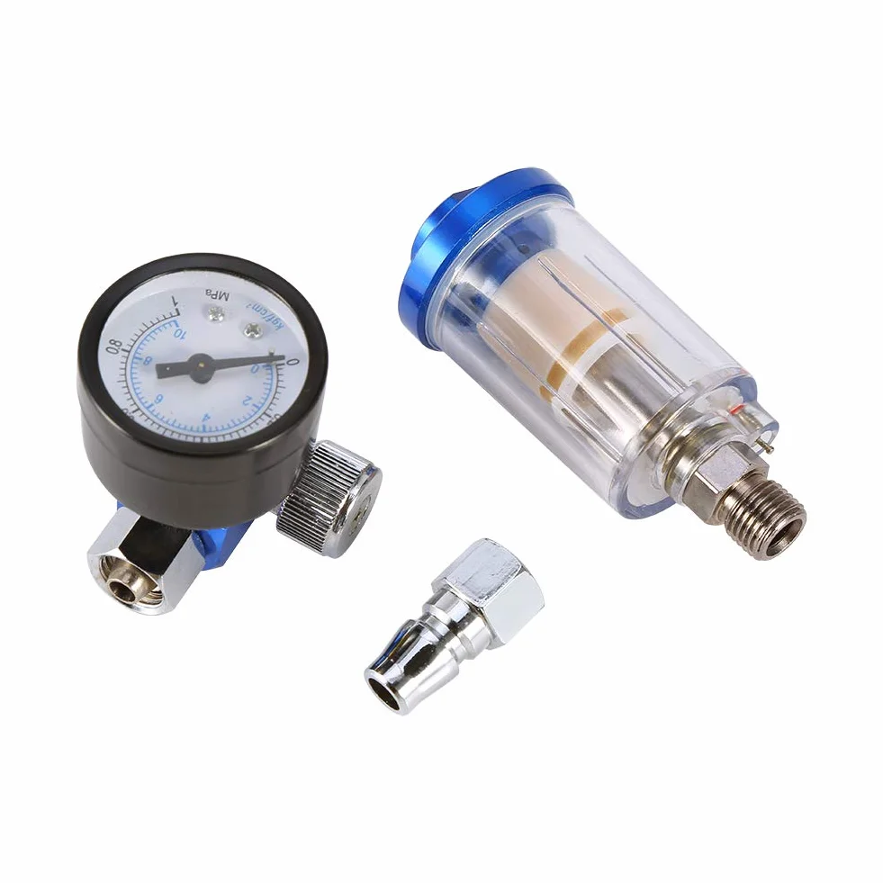 Regulator ciśnienia filtra Regulator ciśnienia powietrza z separatorem wody i manometrem, filtr regulatora ciśnienia powietrza z 1/4 "150mm złącze pojazdu