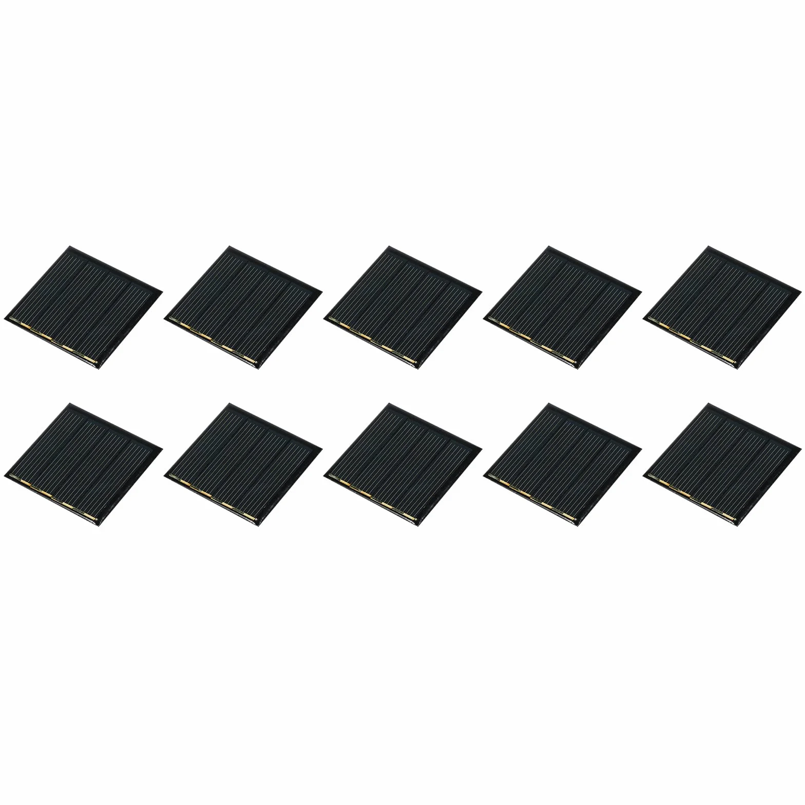sourcing map Zestaw 10 sztuk kolektorów słonecznych mini panel słoneczny 2 V 110 mA 0,22 W