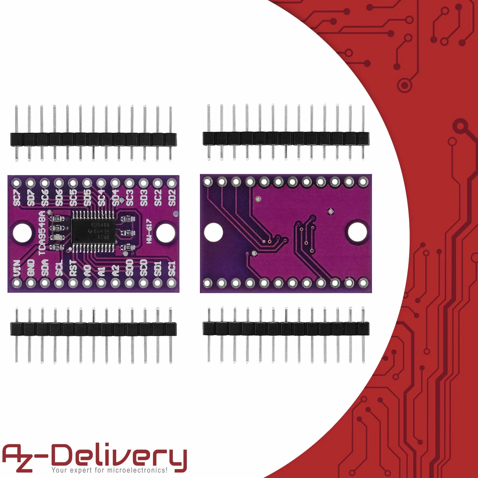 AZDelivery PCA9548A I2C 8-kanałowy multiplekser kompatybilny z Arduino