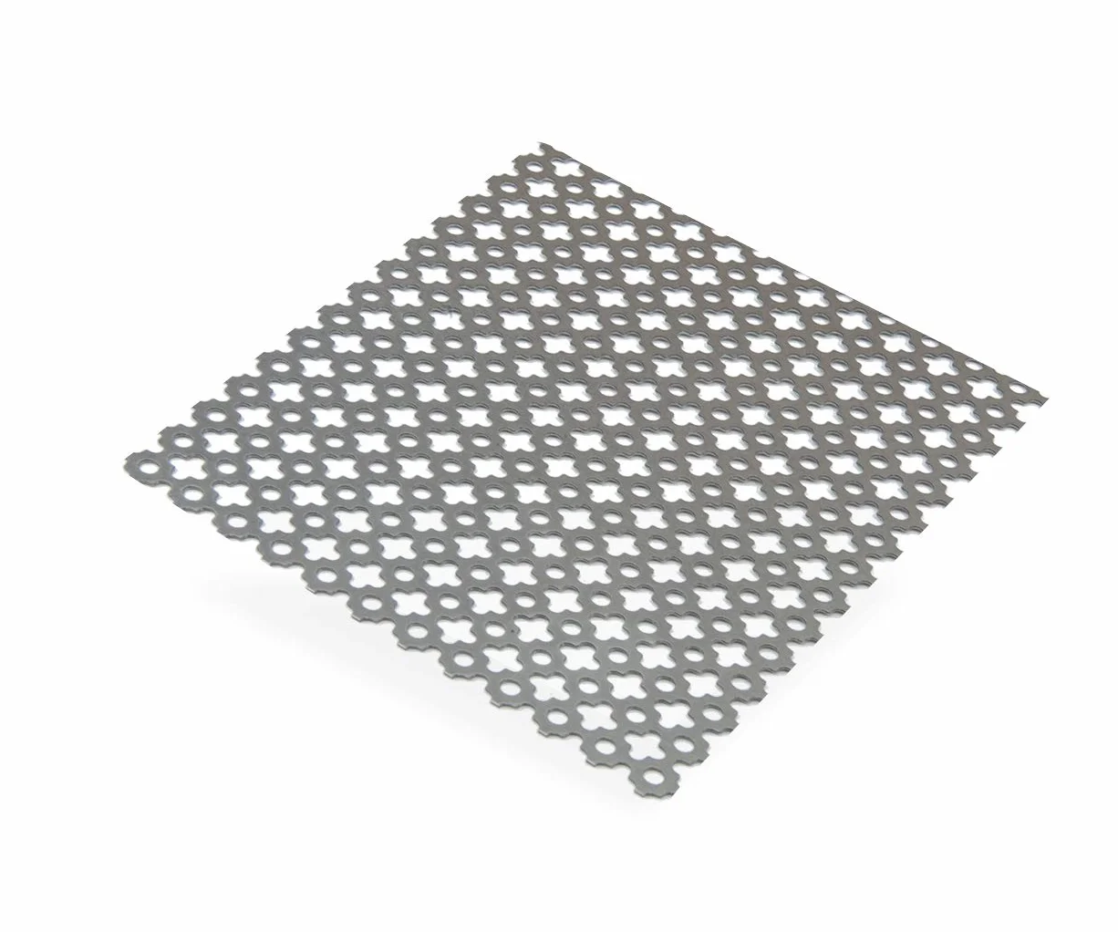 blacha stalowa perforowana liść koniczyny grubość 1 mm 500 x 250 mm
