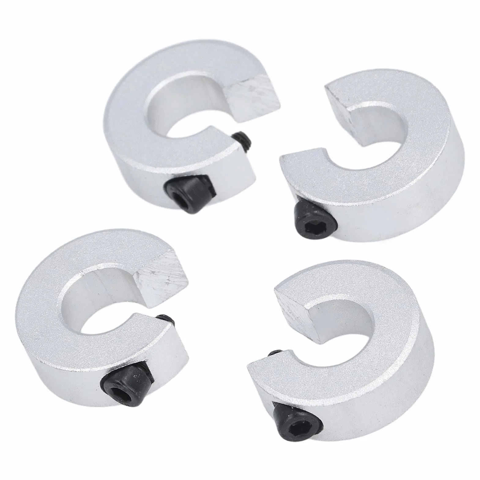 Liniowe Kołnierze Zatrzymujące Szyny SBR20 Aluminium 10mm 4 szt. Pierścieni Mocujących