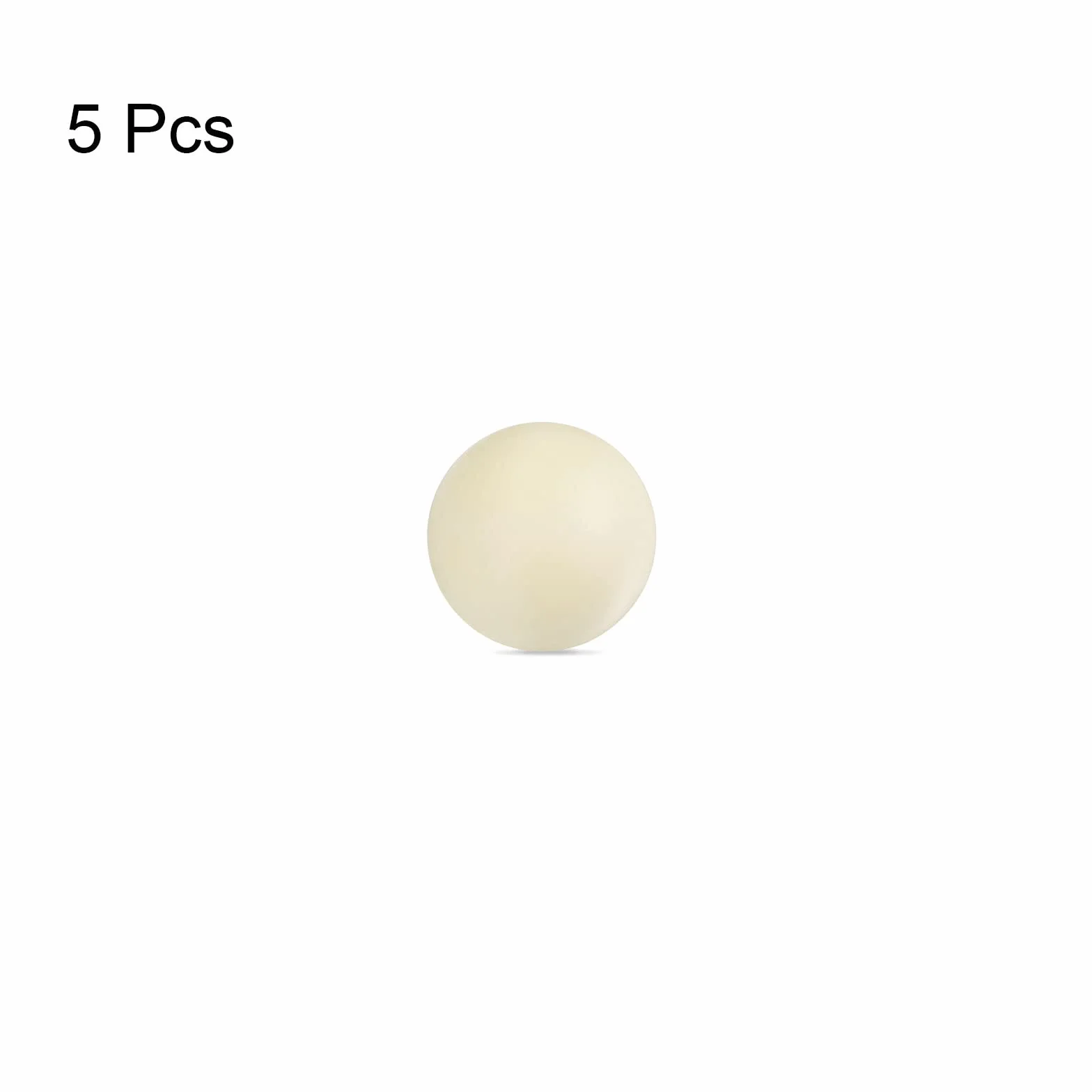 sourcing map 5 sztuk PA Nylon Stałe Kulki Plastikowe 8mm G3 Precyzyjne Łożysko kulkowe