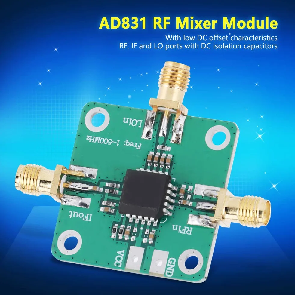 Moduł miksera RF AD831 falownik wysokiej częstotliwości płyta wzmacniacza konwerter 0.1-500MHz konwerter pasywny moduł miksera