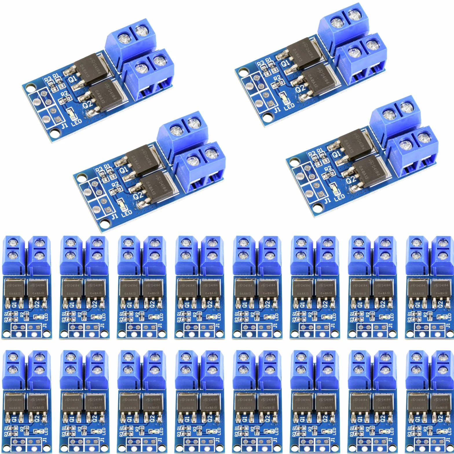 Moduł tranzystor Mosfet 5 V-36 V 400 W PWM Dual-wysokowydajny moduł sterownika MOSFET Switch Drive kompatybilny z Arduino (20 sztuk)