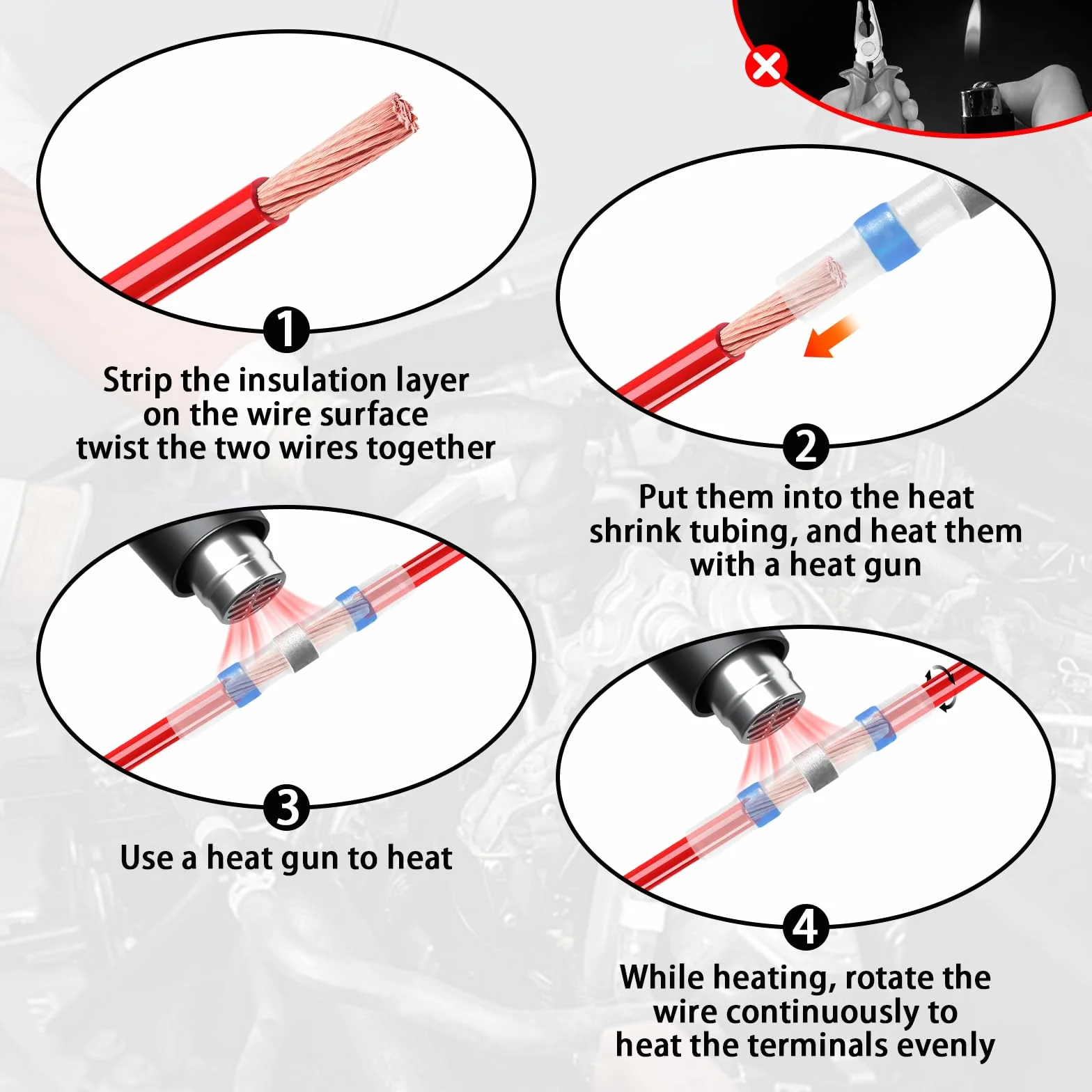 Łączniki lutownicze, termokurczliwe, wodoodporne, 4 rodzaje złączy zaciskowych, wodoszczelne, 10-26 AWG, łączniki kablowe, wodoodporne, łączniki stykowe do motoryzacji i przemysłu