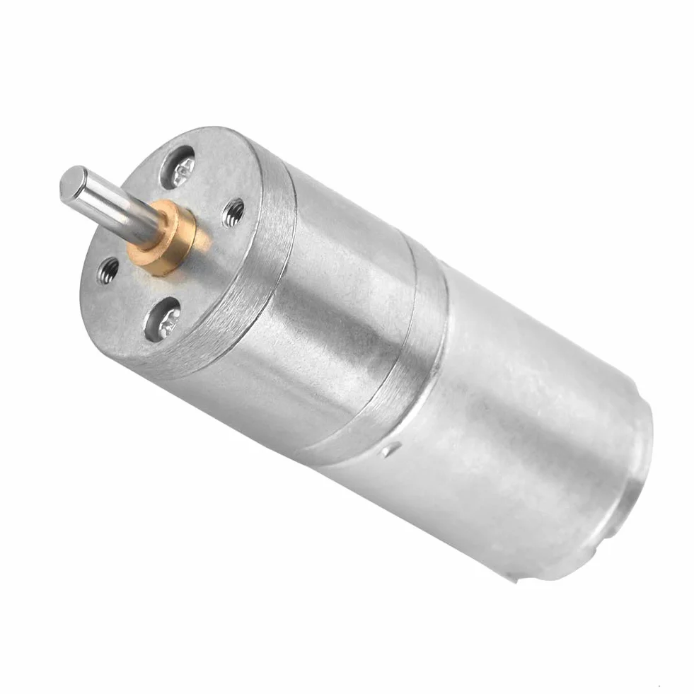 Motoreduktor, 1 szt. 25mm DC 12V 25GA-370 Metalowy Motoreduktor o Niskiej Prędkości do Zamka Elektronicznego (12 V 30 obr./min)
