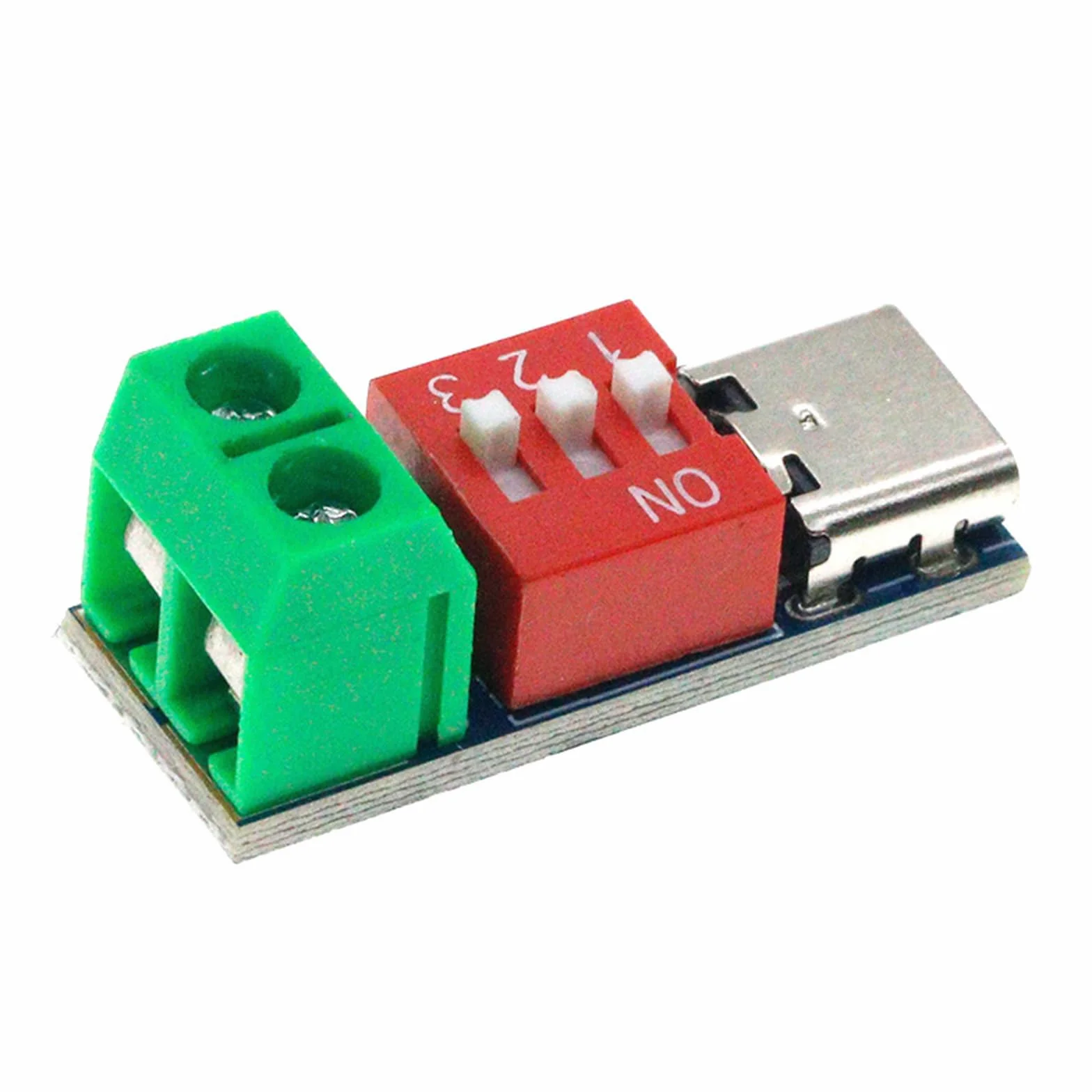 5 sztuk modułów sterujących USB C PD PD/QC Decoy Board, regulowane napięcie 5/9/12/15/20 V, 100 W, regulacja DIP, moduł Power Delivery Boost, szybkie ładowanie