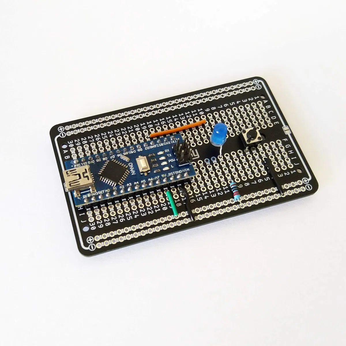 10 x Prototype Board, Lötbares Breadboard, Doppelseitig PCB Circuit Board (Platinen set, Leiterplatte, Lochrasterplatte Kit, Stripboard, Protoboard) for solder Arduino & DIY elektronik Projekt
