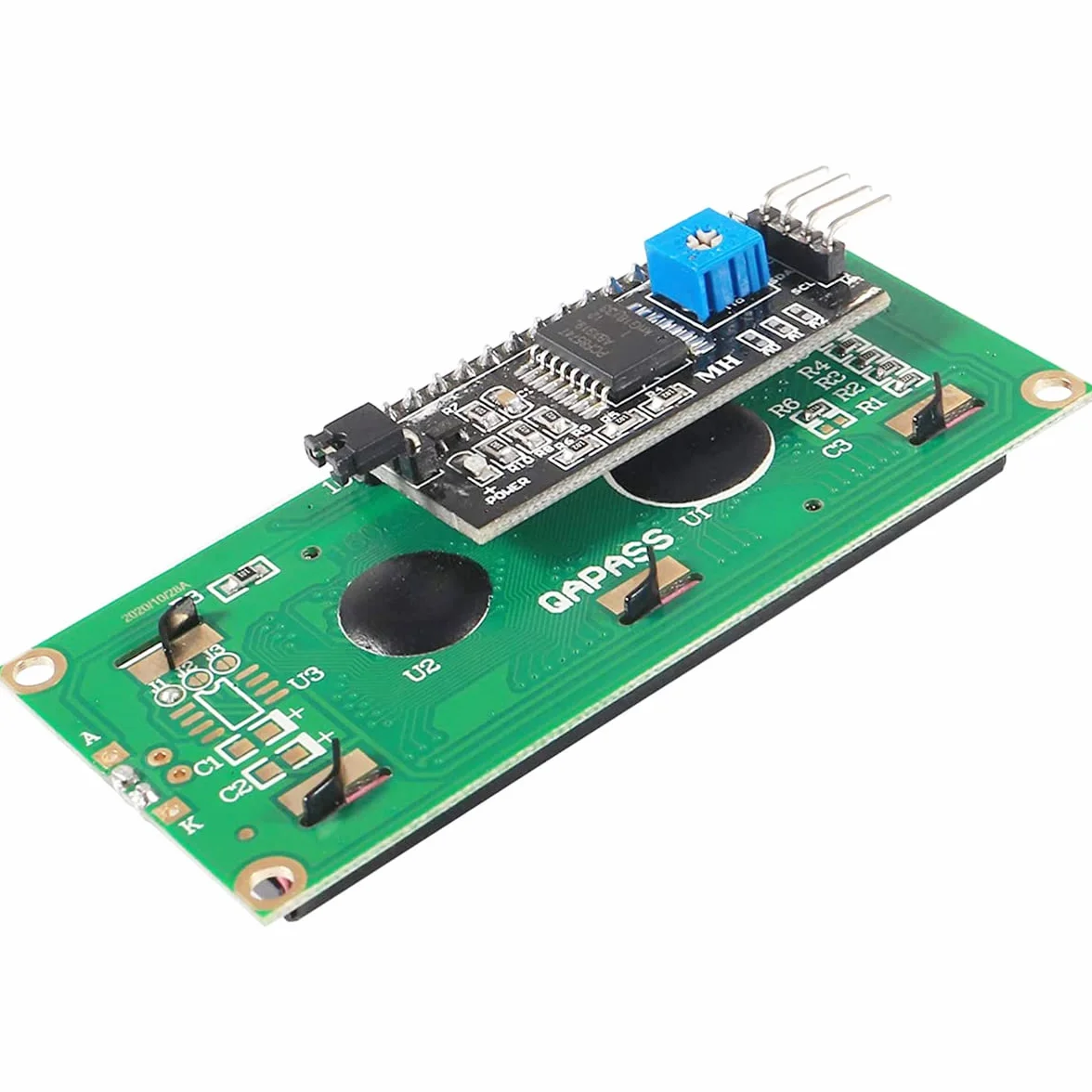 2 sztuki IIC / I2C / TWI adapter interfejsu szeregowego LCD moduł interfejsu szeregowego + wyświetlacz modułu LCD LCD1602 żółto-niebieski z przewodem Dupontt do Arduino