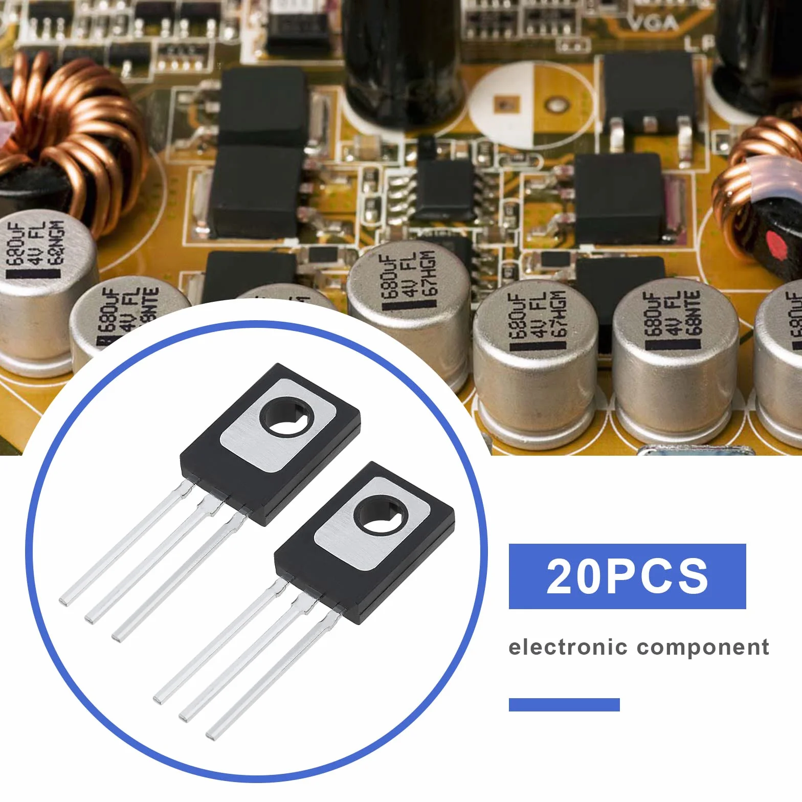 20 szt. BD139 NPN Power Tranzystor NPN 1,5 A 80 V Wzmacniacz mocy audio Tranzystor TO-126 Tranzystor Trioda Elementy elektroniczne