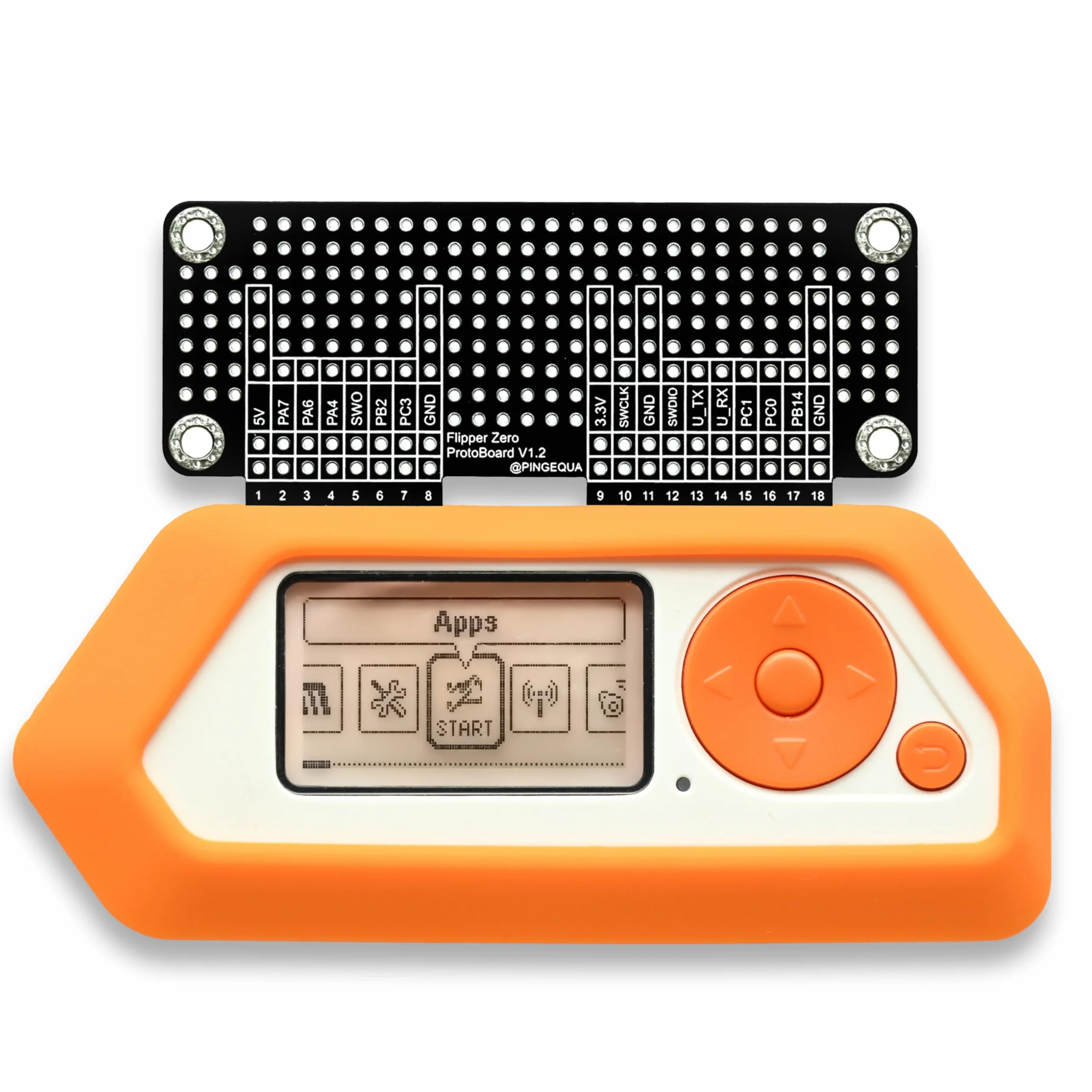 Zestaw tablicy prototypowej Flipper Zero – całkowicie czarny zestaw rozszerzeń płytki prototypowej z 1 dużymi i 2 małymi płytkami, zawiera pasujące piny nagłówkowe GPIO i przewody połączeniowe