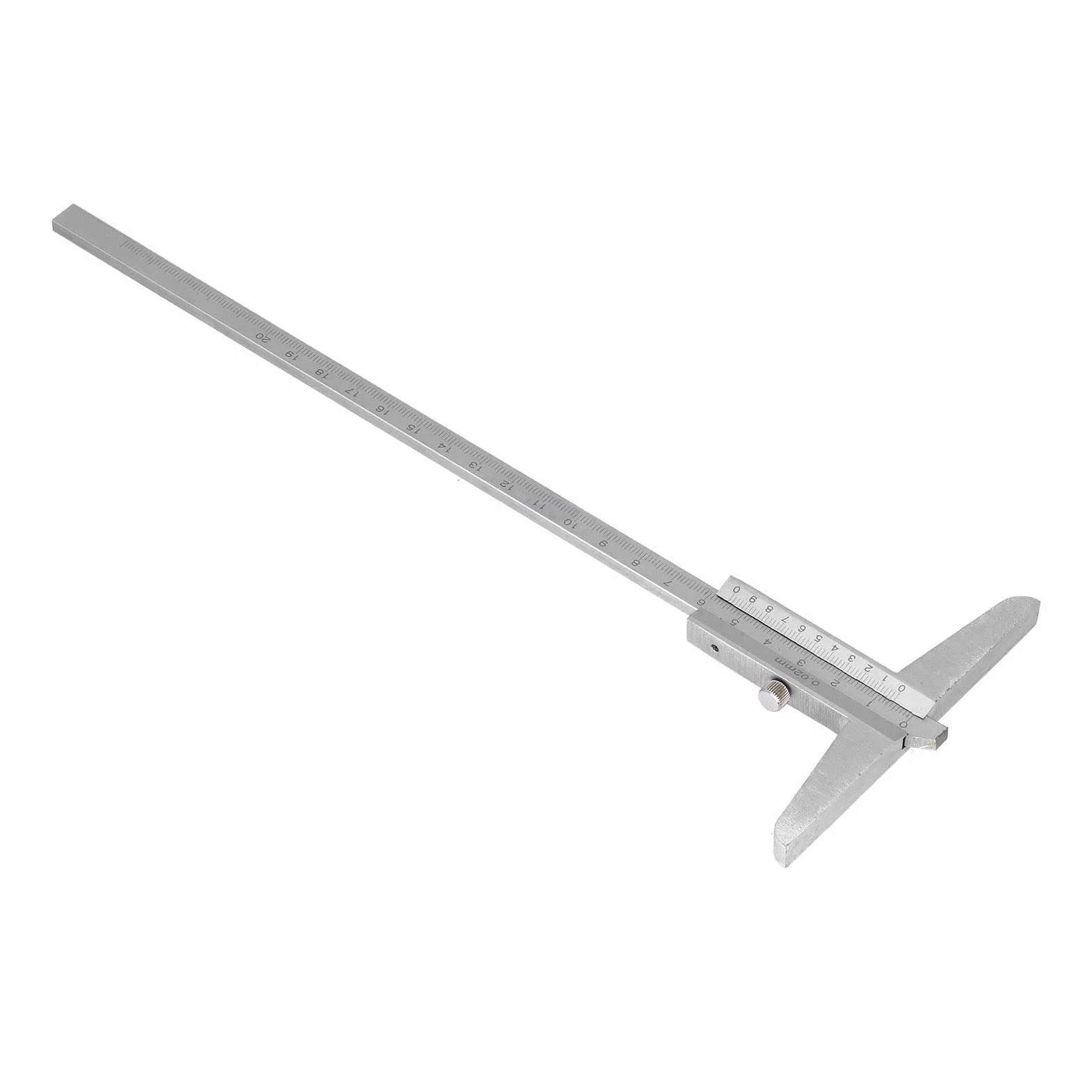Głębokość Suwmiarka Metalowa 0.02mm Wysoka dokładność Mikrometr Suwmiarka Narzędzie Pomiarowe głębokość Suwmiarka (0-200)