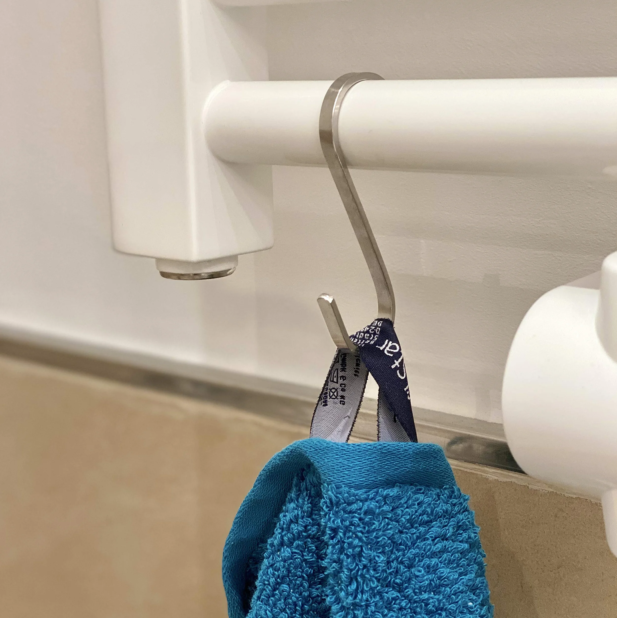 12 małych haków S ze stali nierdzewnej płaskich 8cm - do 25kg obciążenia - nierdzewne haki S do zawieszania