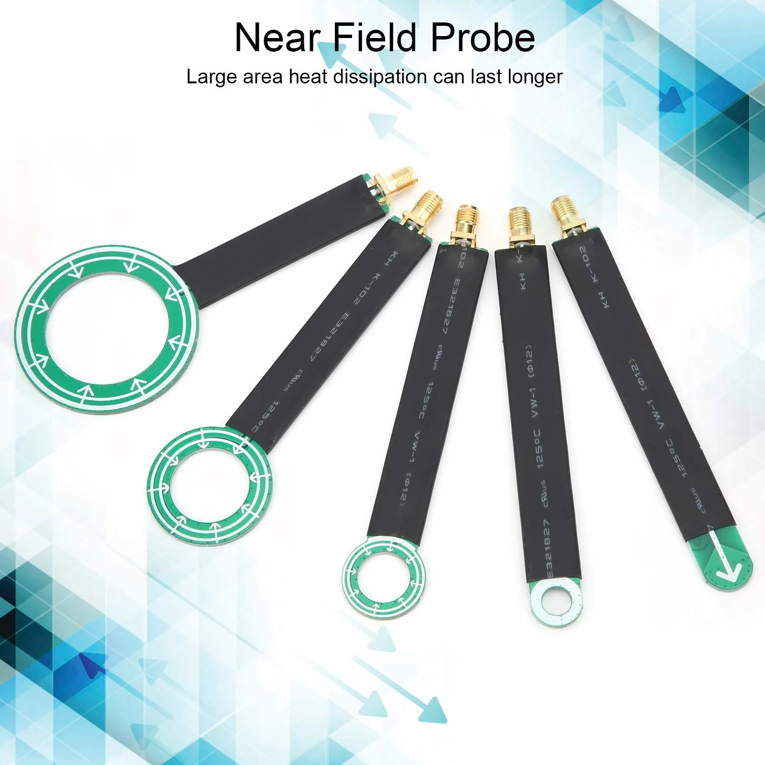 5 Stück PCB EMI EMC Magnetfeldantenne, Magneic Electric Near Field Probe Set Mit Spektrumanalysator verbinden