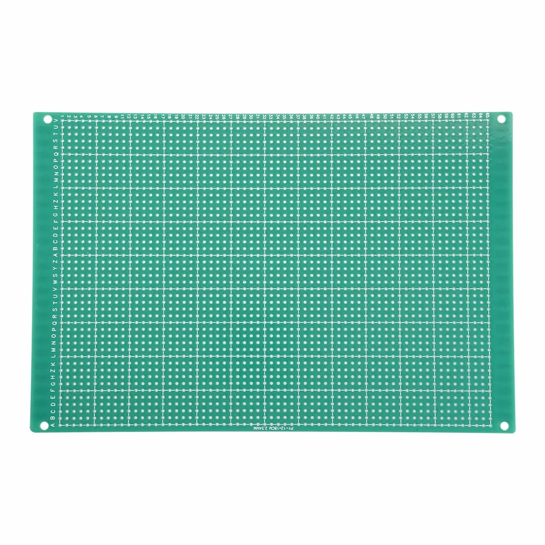 sourcing map 2 szt. Jednostronna uniwersalna płytka obwodu drukowanego płytka perforowana blacha cynkowa 12x18 cm DE