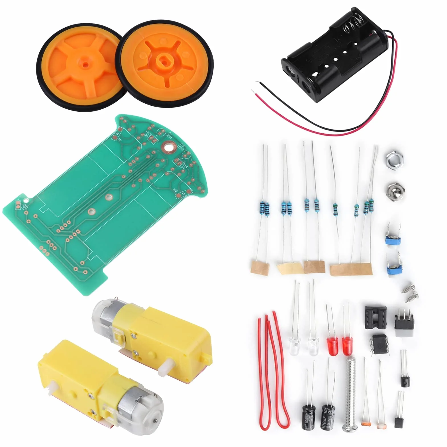 Intelligente Auto Chassis Kits DIY Zubehör Set Elektronische Komponente Kit Für RC Auto Robot Projekt Modellbau